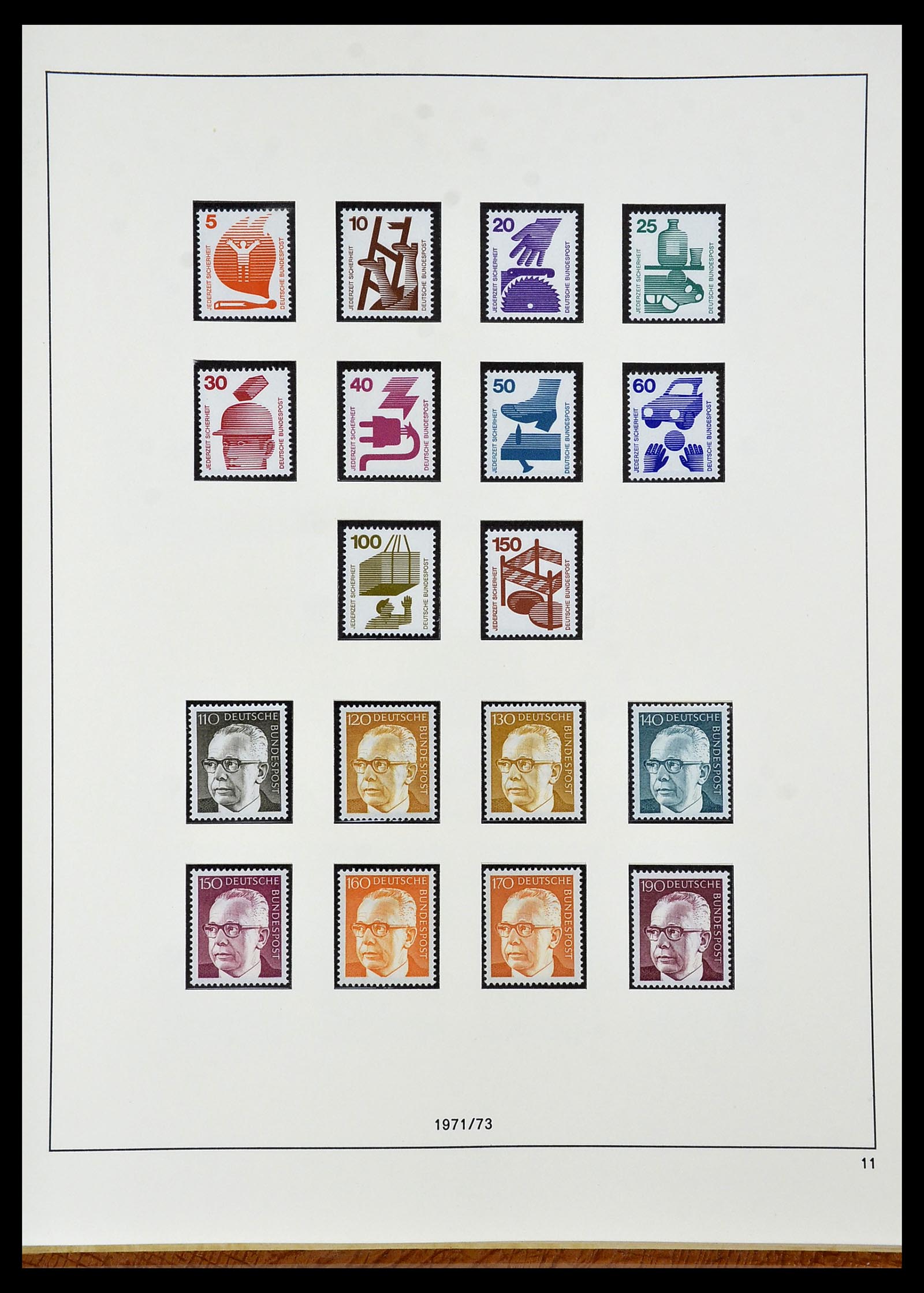 34103 058 - Postzegelverzameling 34103 Bundespost 1949-1990.