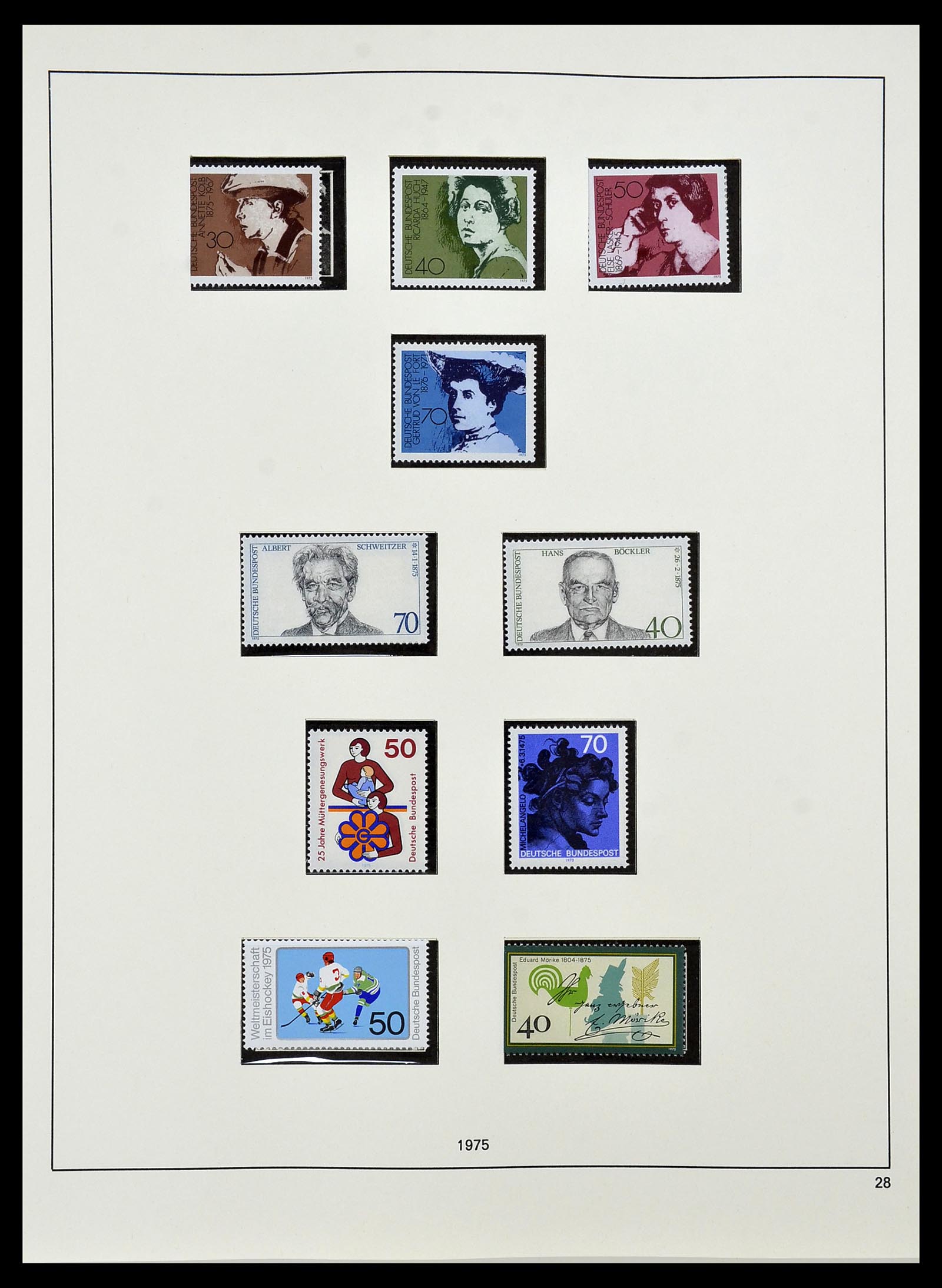 34103 075 - Stamp collection 34103 Bundespost 1949-1990.
