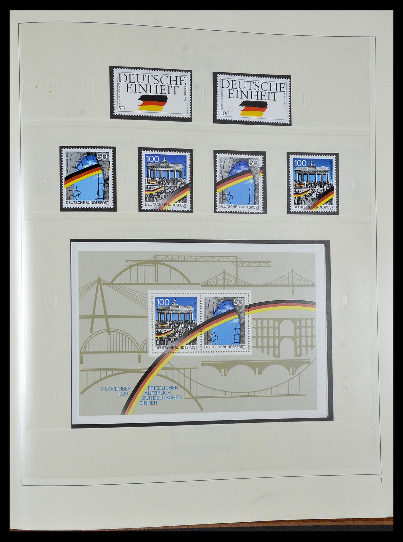 34103 145 - Postzegelverzameling 34103 Bundespost 1949-1990.