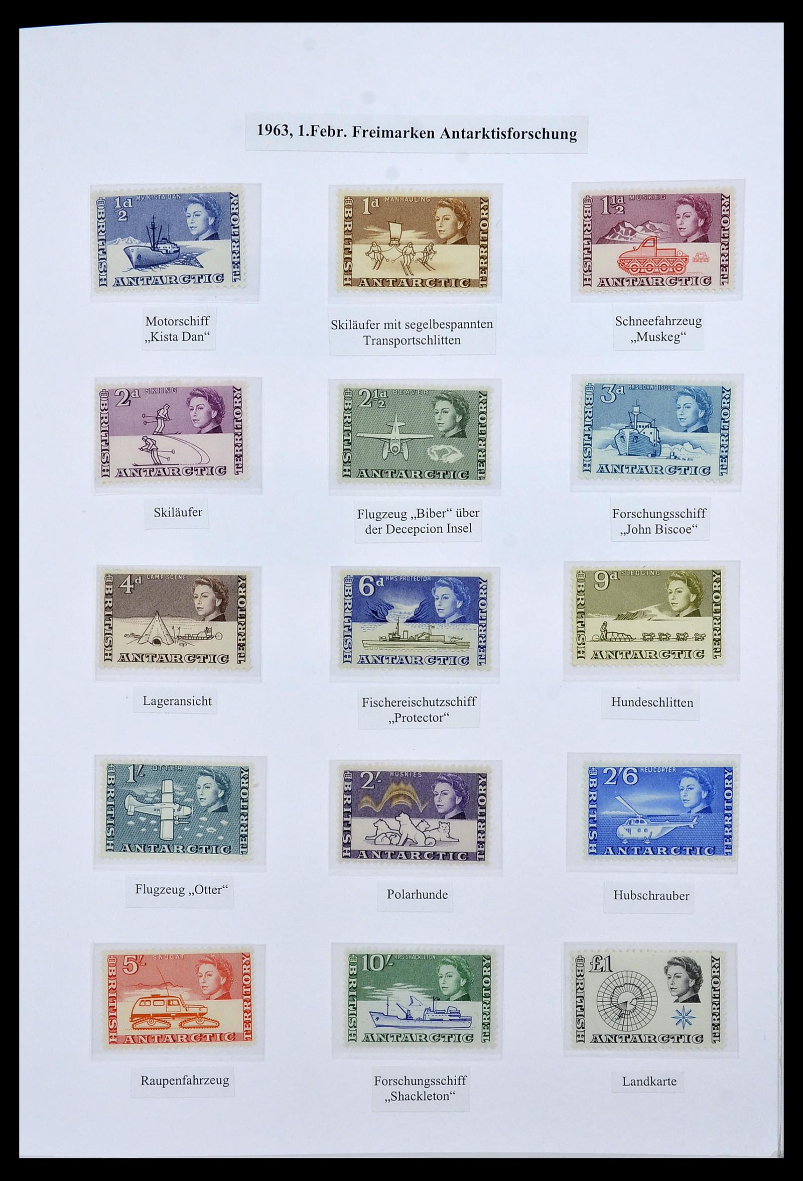 34105 001 - Stamp collection 34105 British Antarctica 1963-1993.