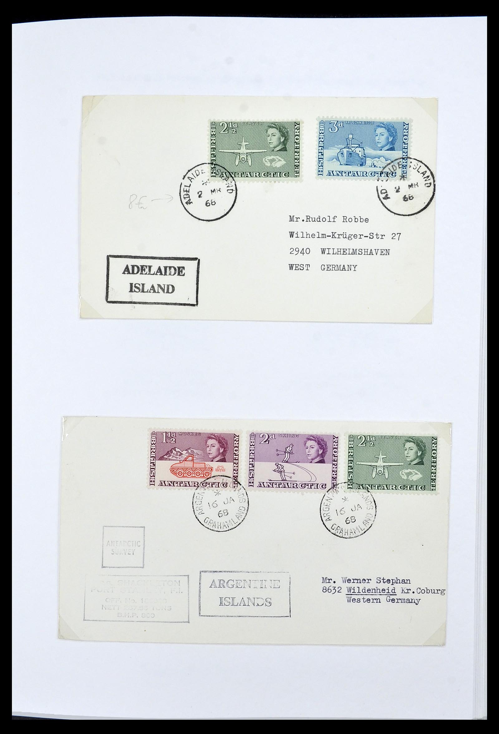 34105 008 - Stamp collection 34105 British Antarctica 1963-1993.