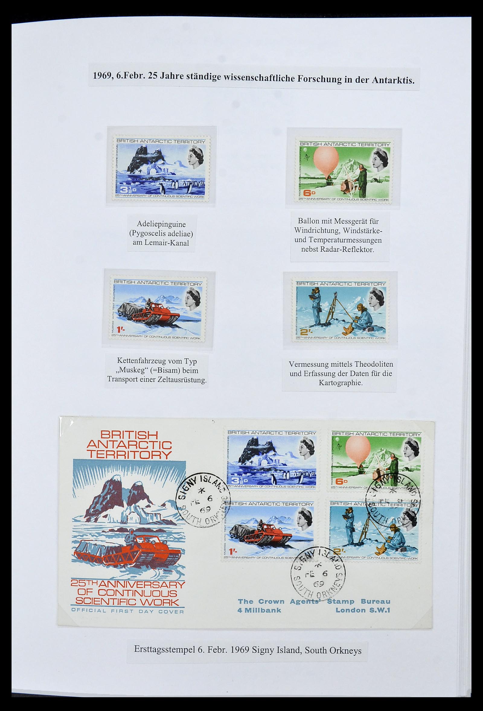 34105 009 - Stamp collection 34105 British Antarctica 1963-1993.