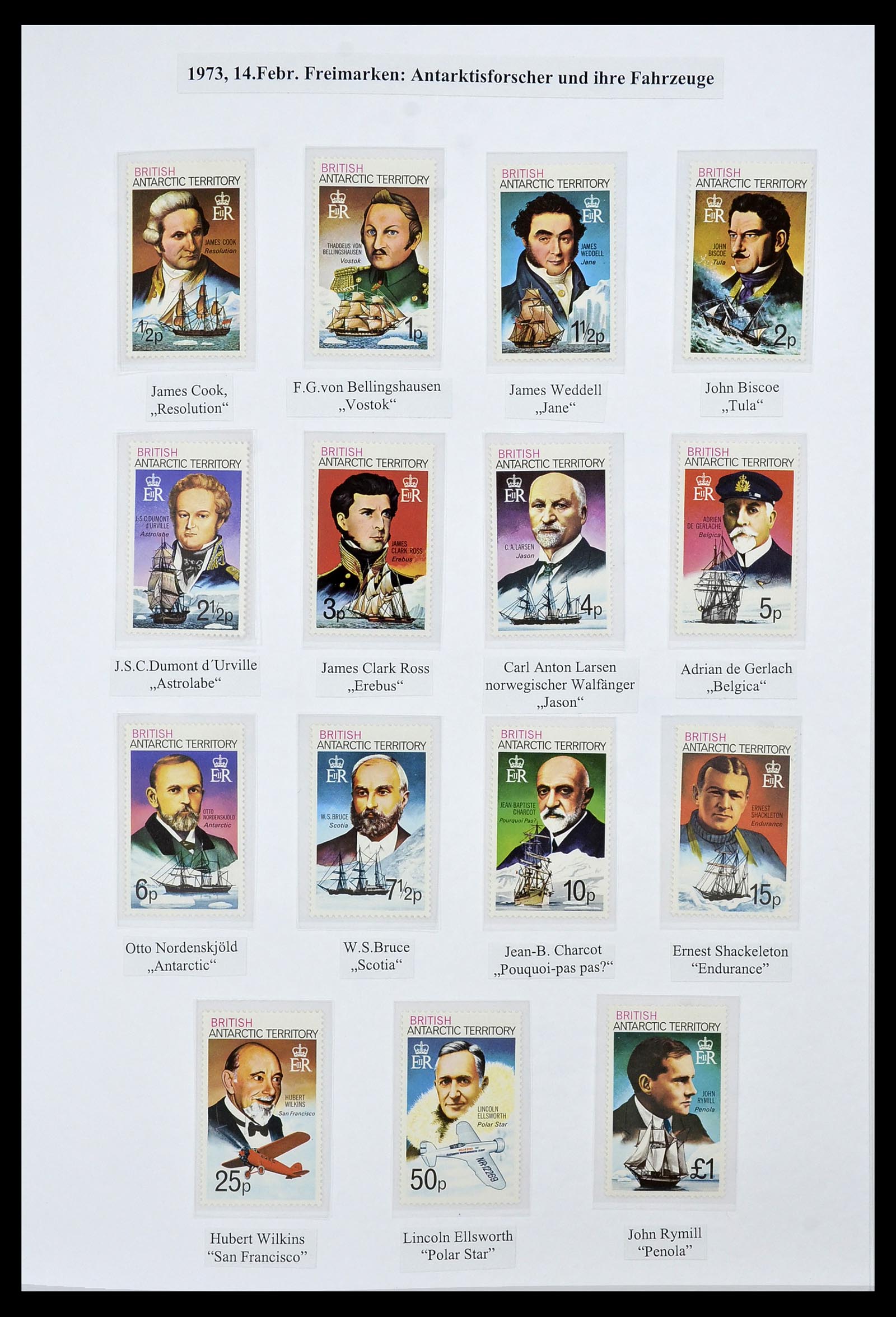 34105 018 - Stamp collection 34105 British Antarctica 1963-1993.