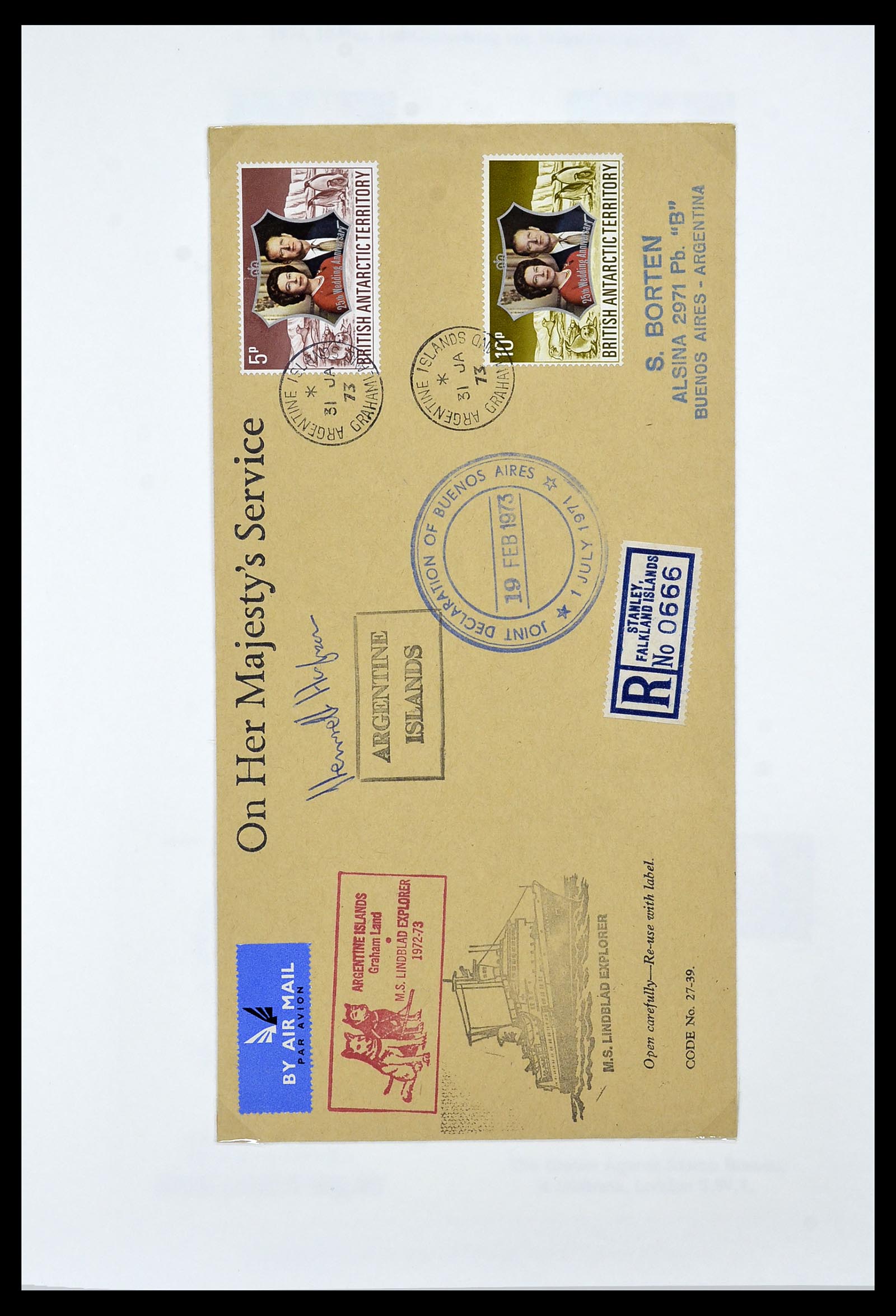 34105 022 - Stamp collection 34105 British Antarctica 1963-1993.