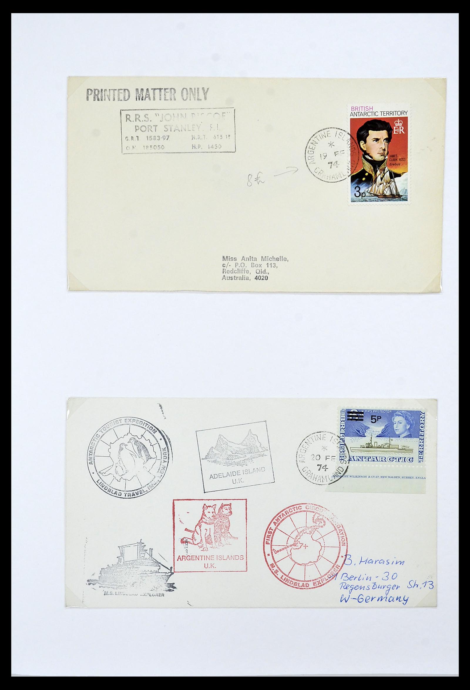34105 024 - Stamp collection 34105 British Antarctica 1963-1993.