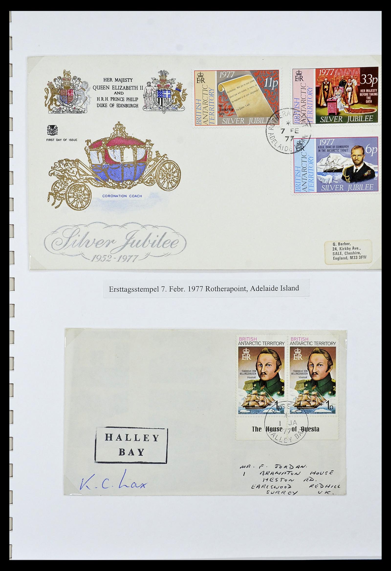 34105 032 - Stamp collection 34105 British Antarctica 1963-1993.