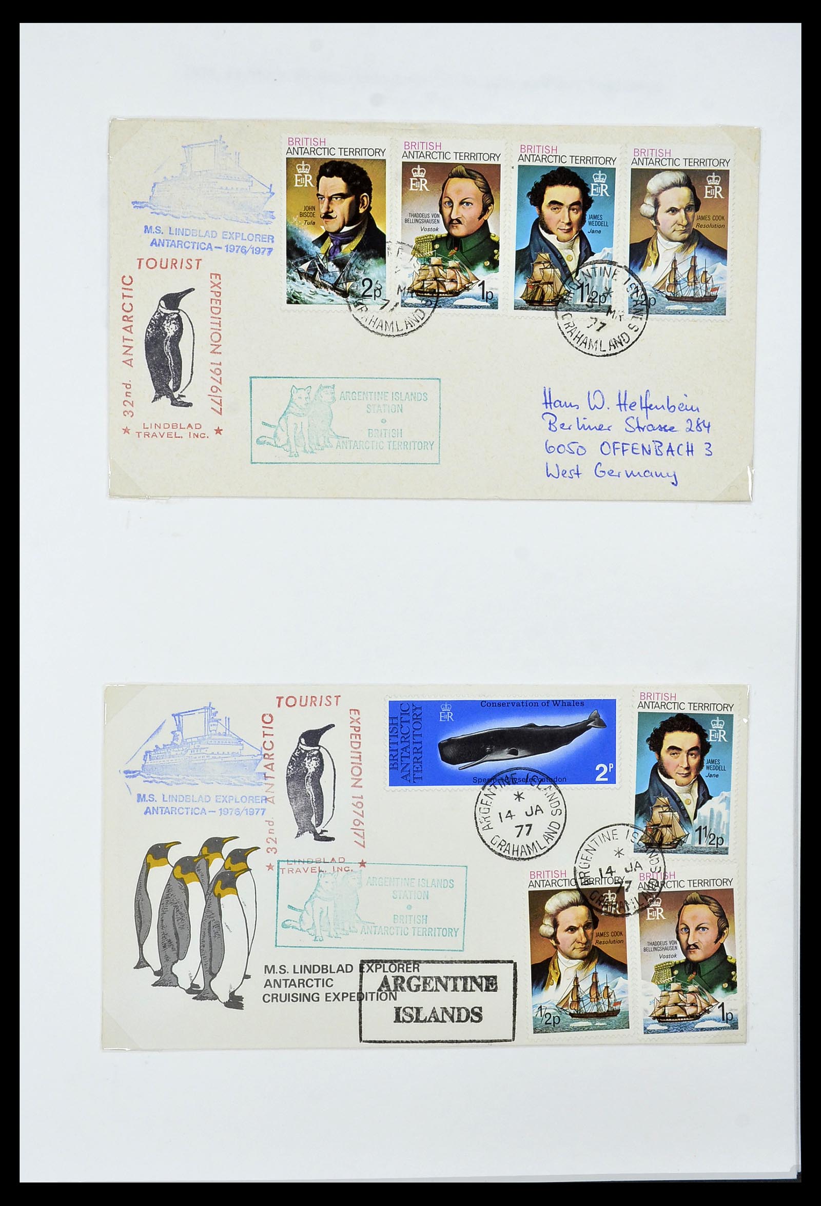 34105 034 - Stamp collection 34105 British Antarctica 1963-1993.