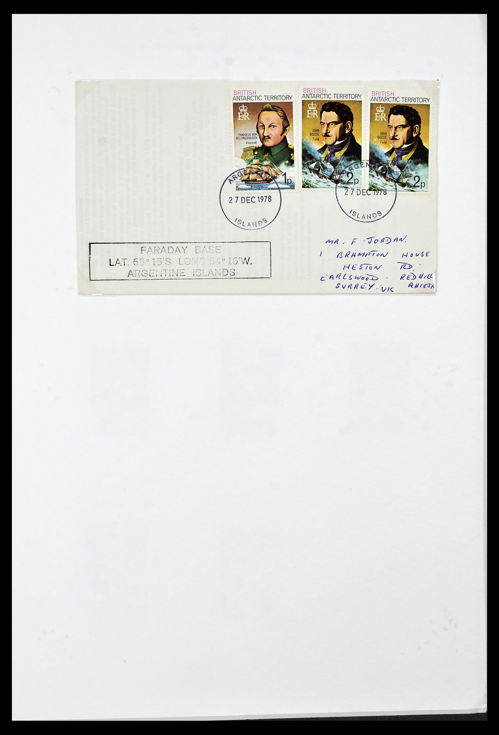 34105 039 - Stamp collection 34105 British Antarctica 1963-1993.
