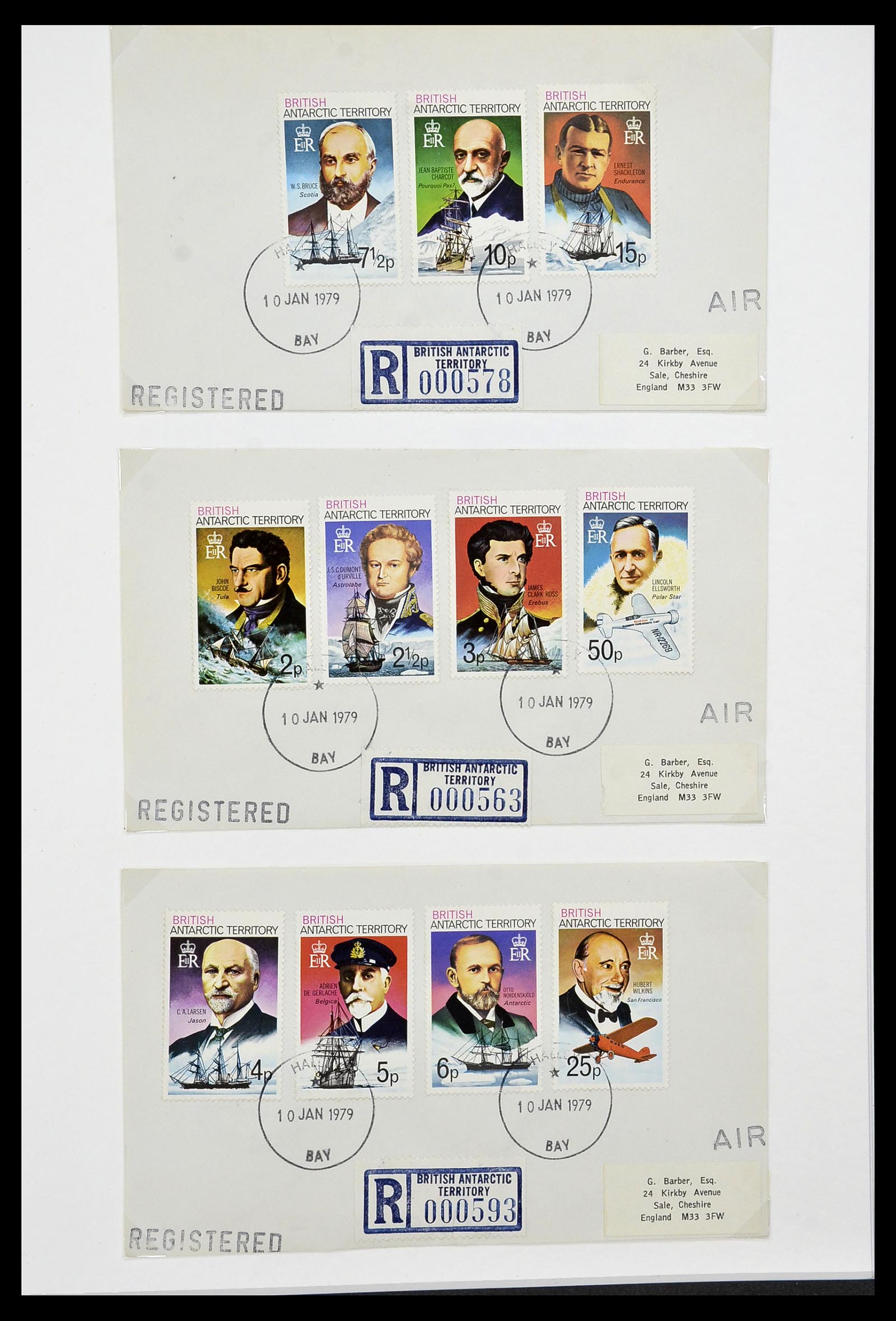 34105 041 - Stamp collection 34105 British Antarctica 1963-1993.