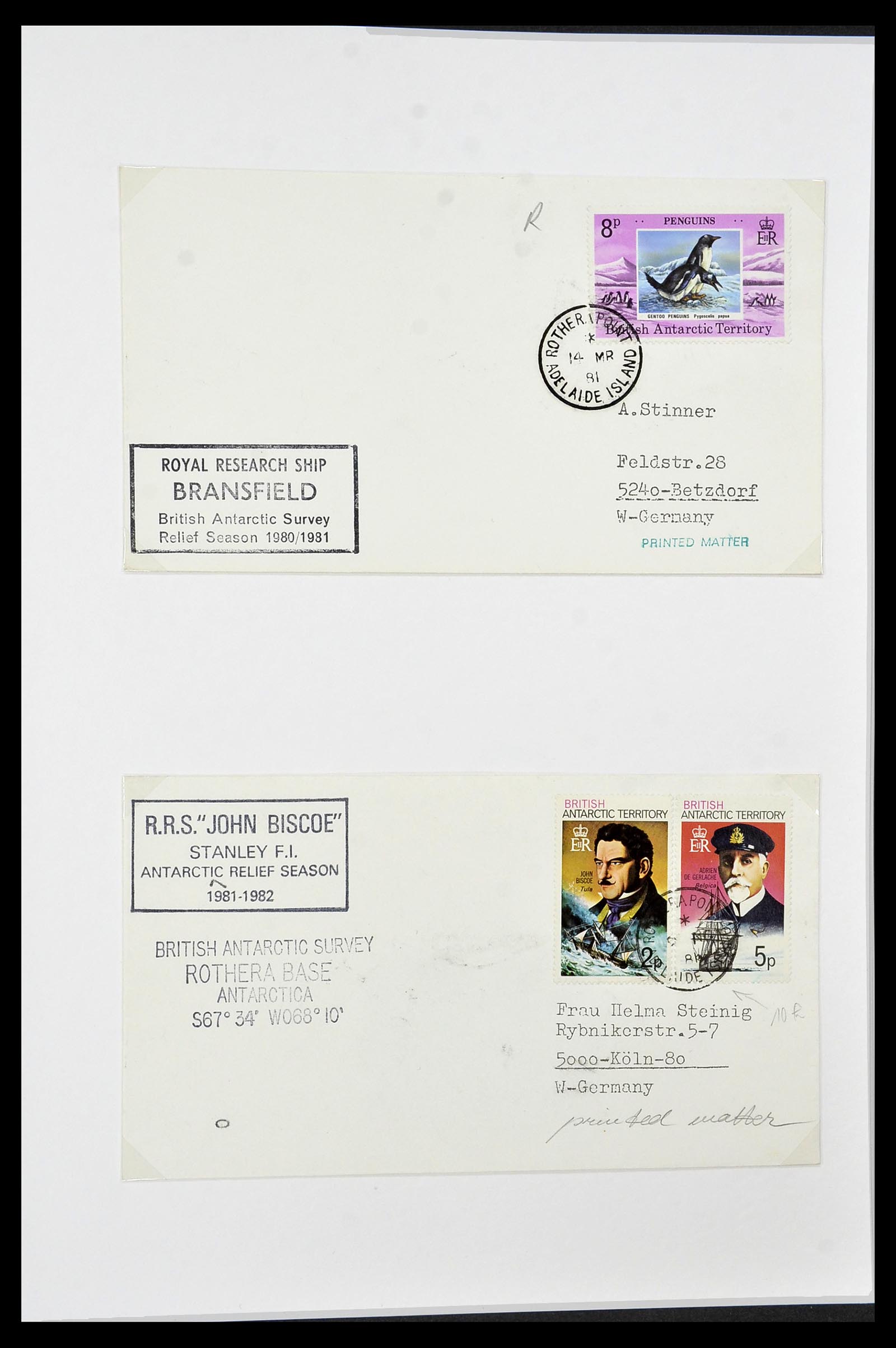 34105 054 - Stamp collection 34105 British Antarctica 1963-1993.