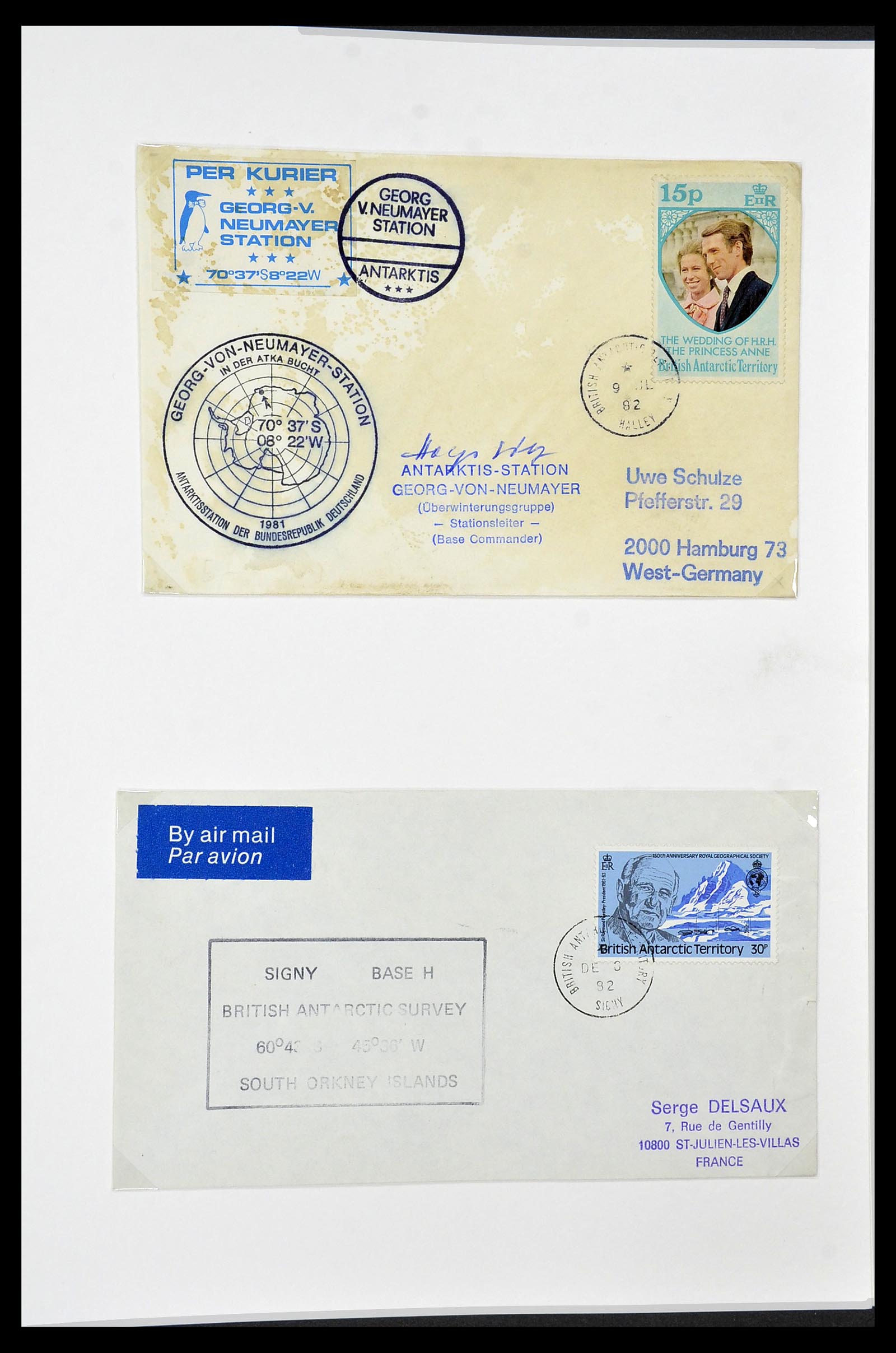 34105 058 - Stamp collection 34105 British Antarctica 1963-1993.
