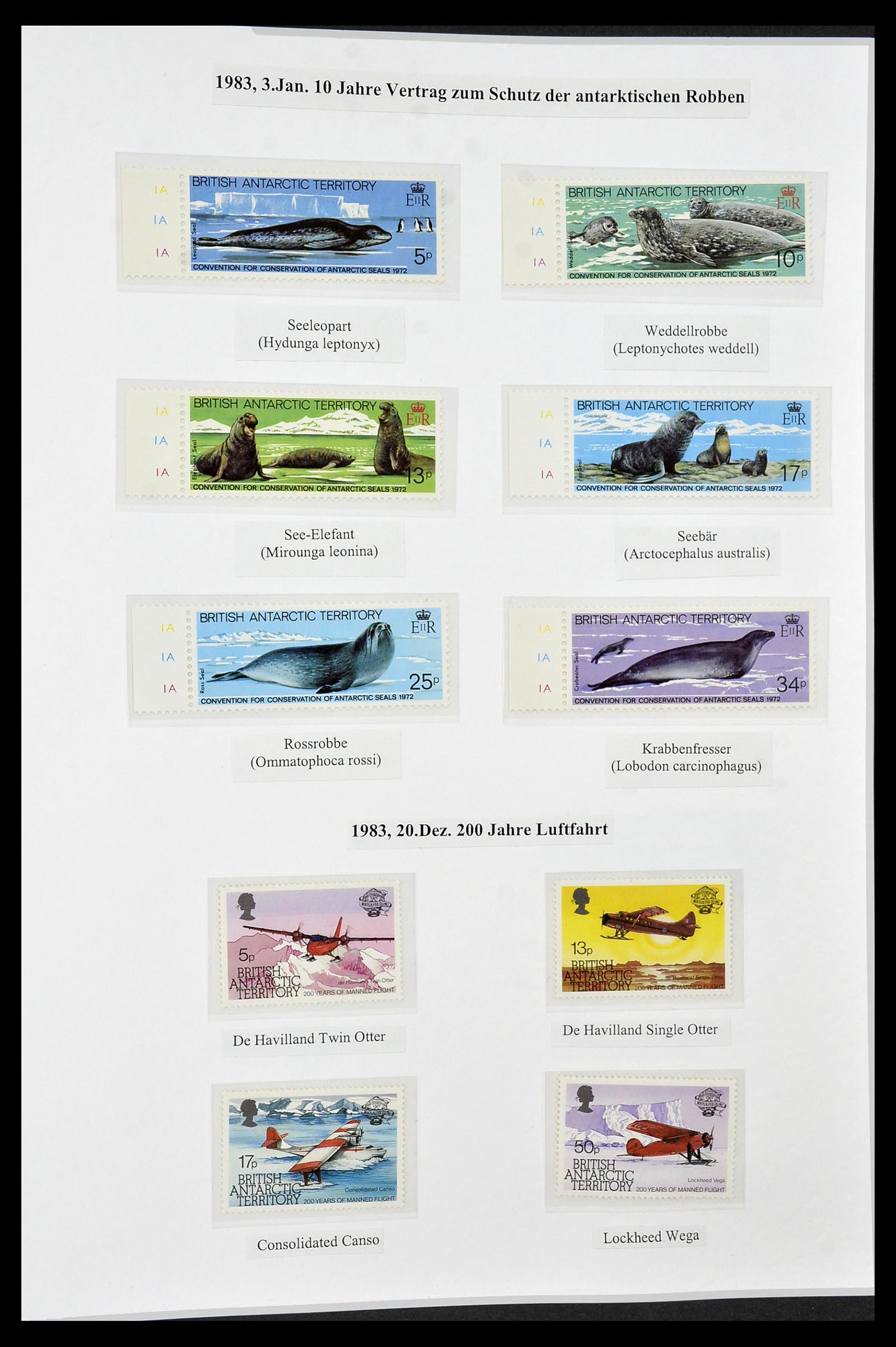 34105 060 - Stamp collection 34105 British Antarctica 1963-1993.