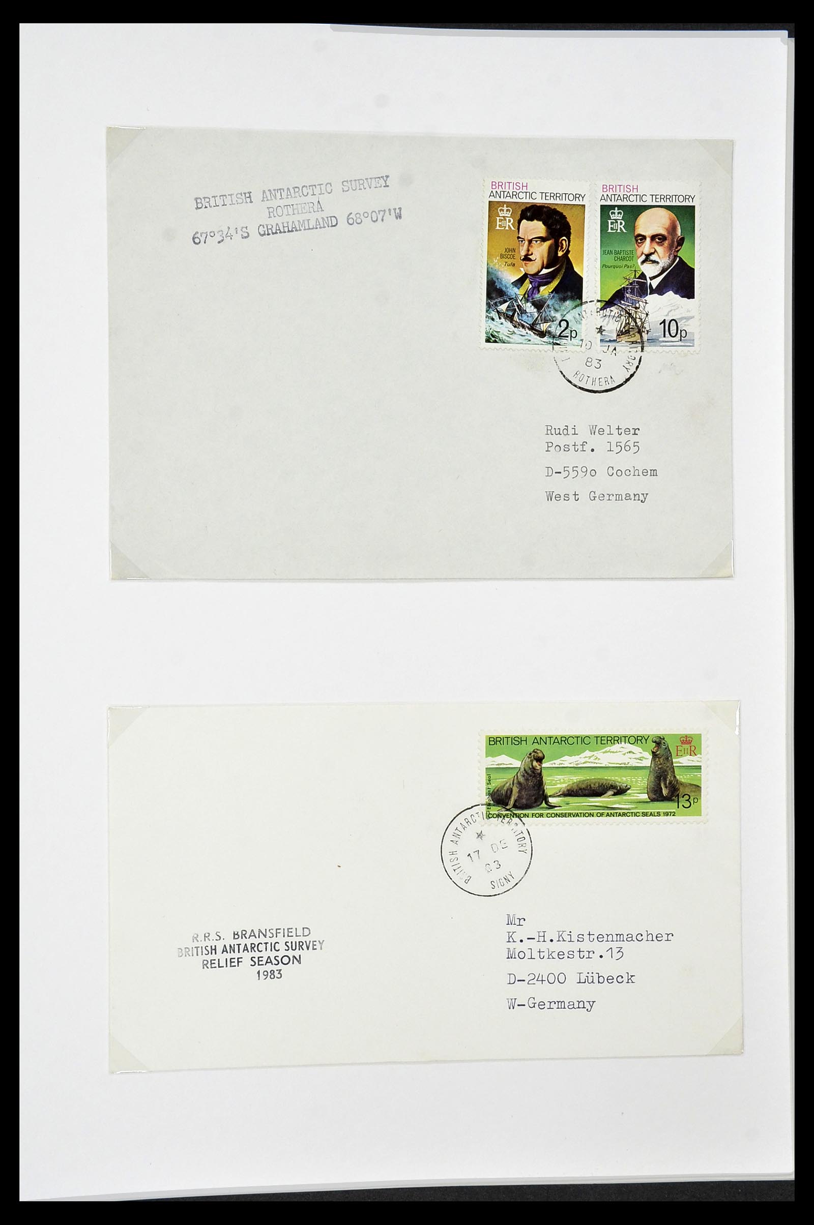 34105 061 - Stamp collection 34105 British Antarctica 1963-1993.