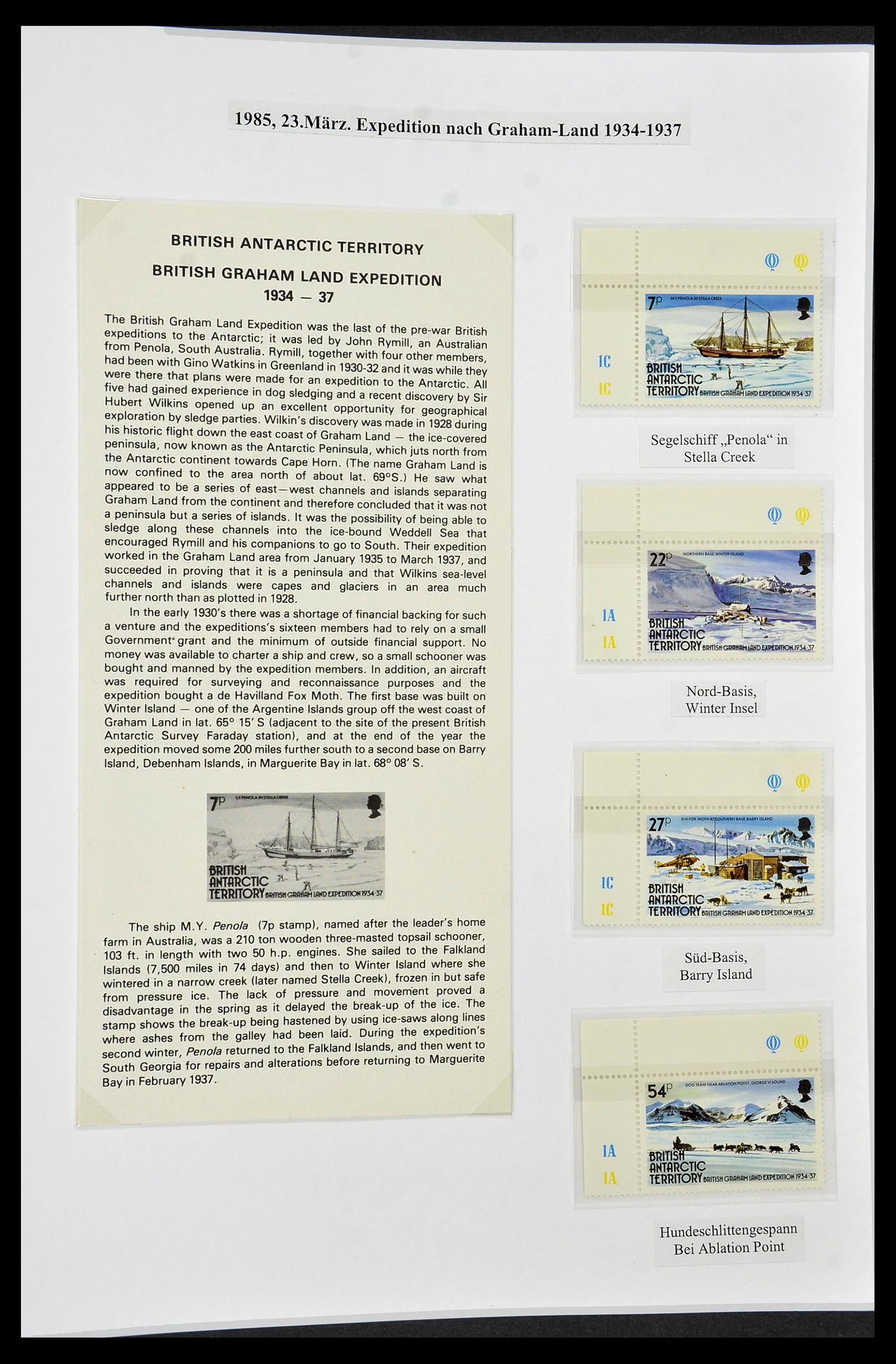 34105 068 - Stamp collection 34105 British Antarctica 1963-1993.