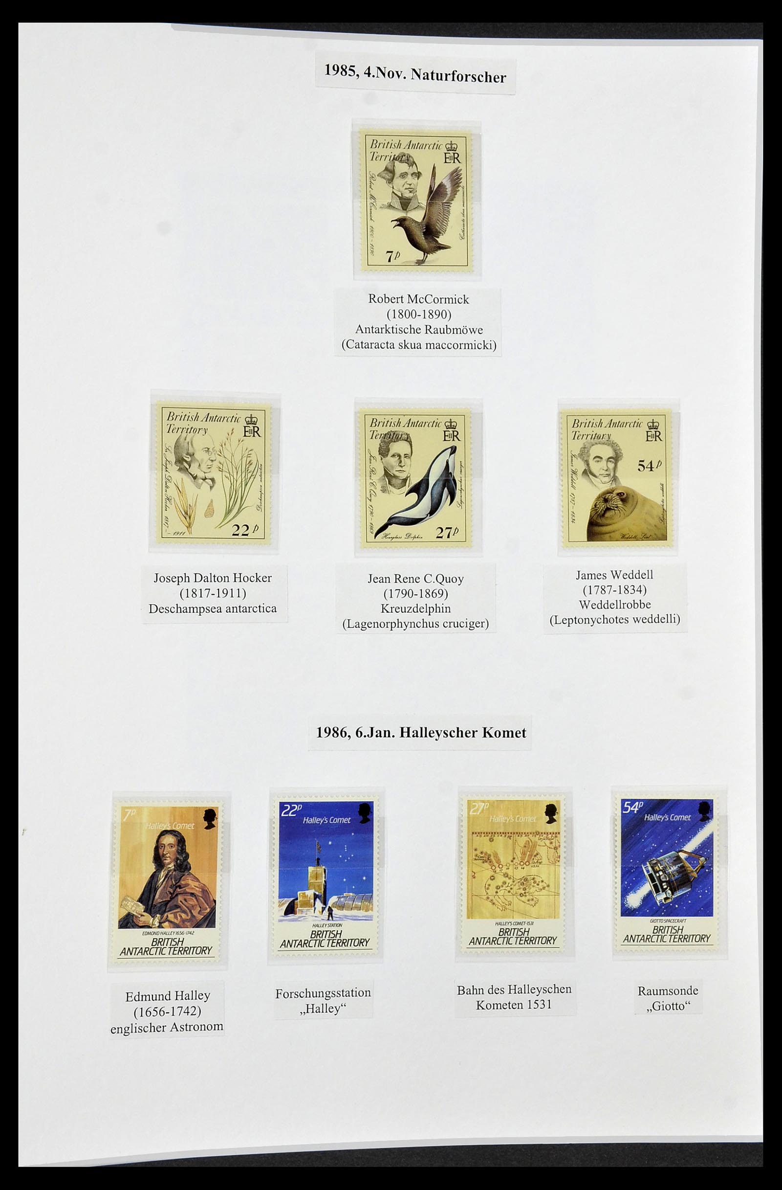 34105 070 - Stamp collection 34105 British Antarctica 1963-1993.