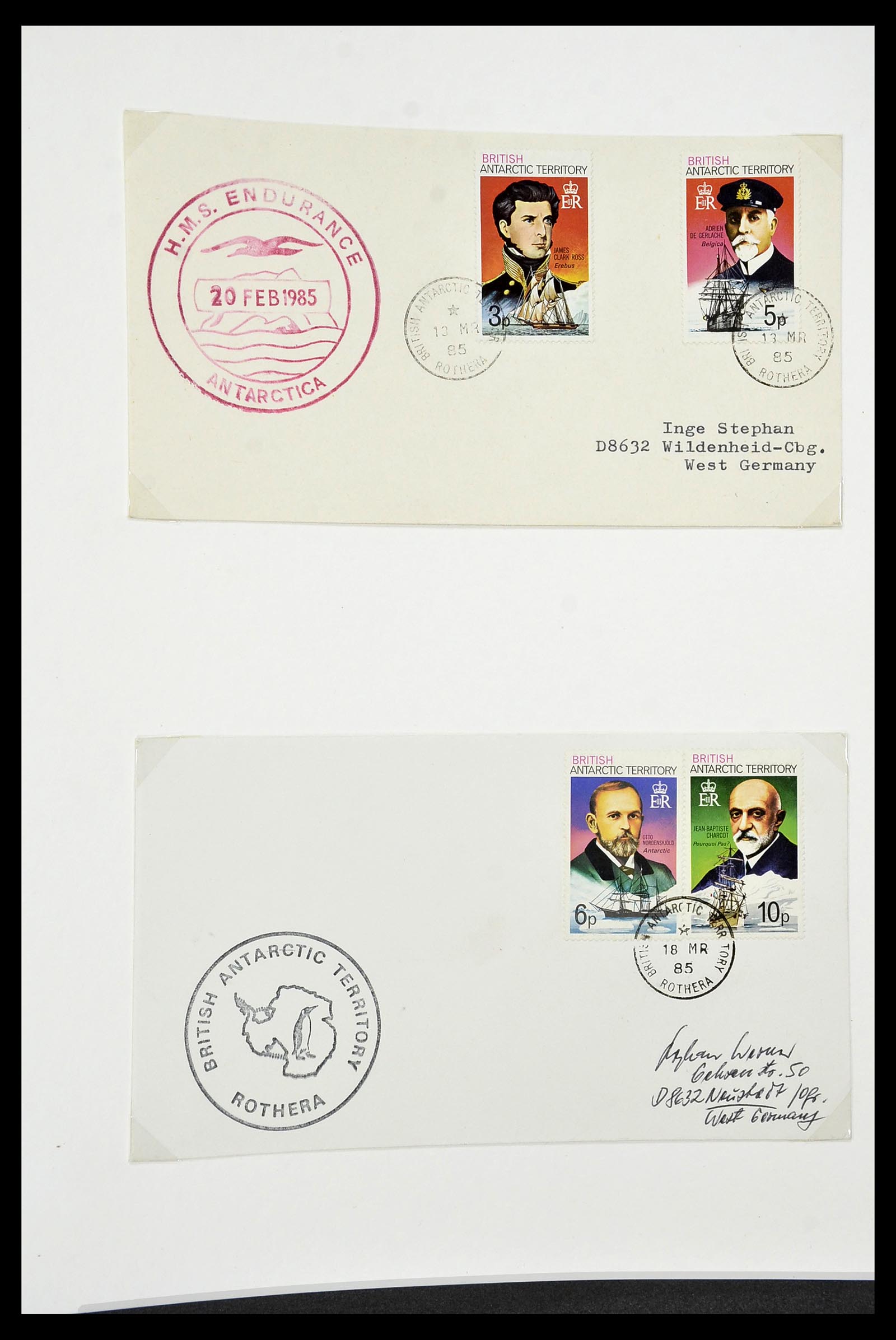 34105 077 - Stamp collection 34105 British Antarctica 1963-1993.