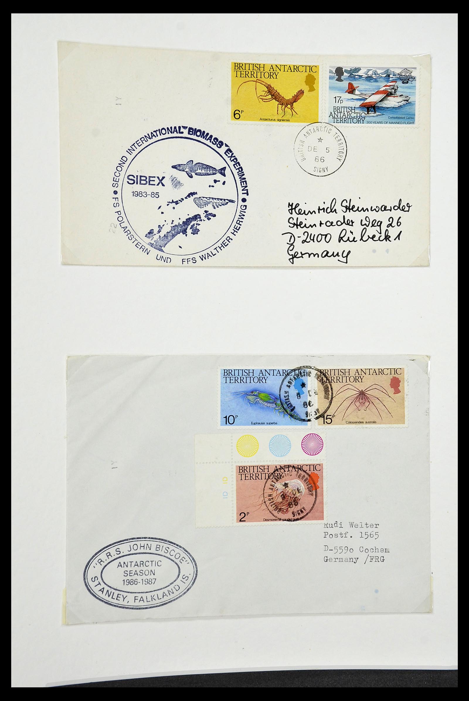 34105 080 - Stamp collection 34105 British Antarctica 1963-1993.