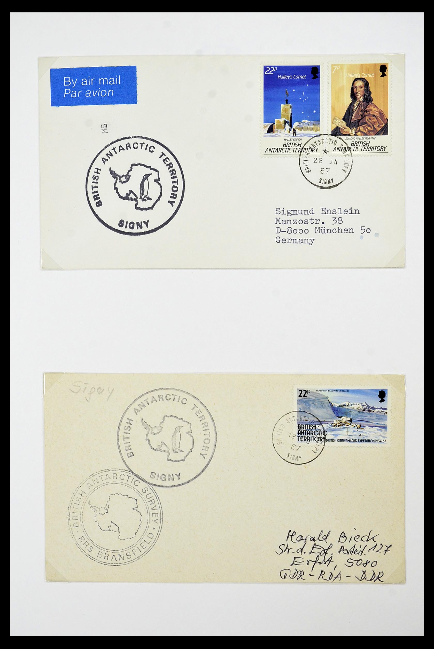 34105 085 - Stamp collection 34105 British Antarctica 1963-1993.
