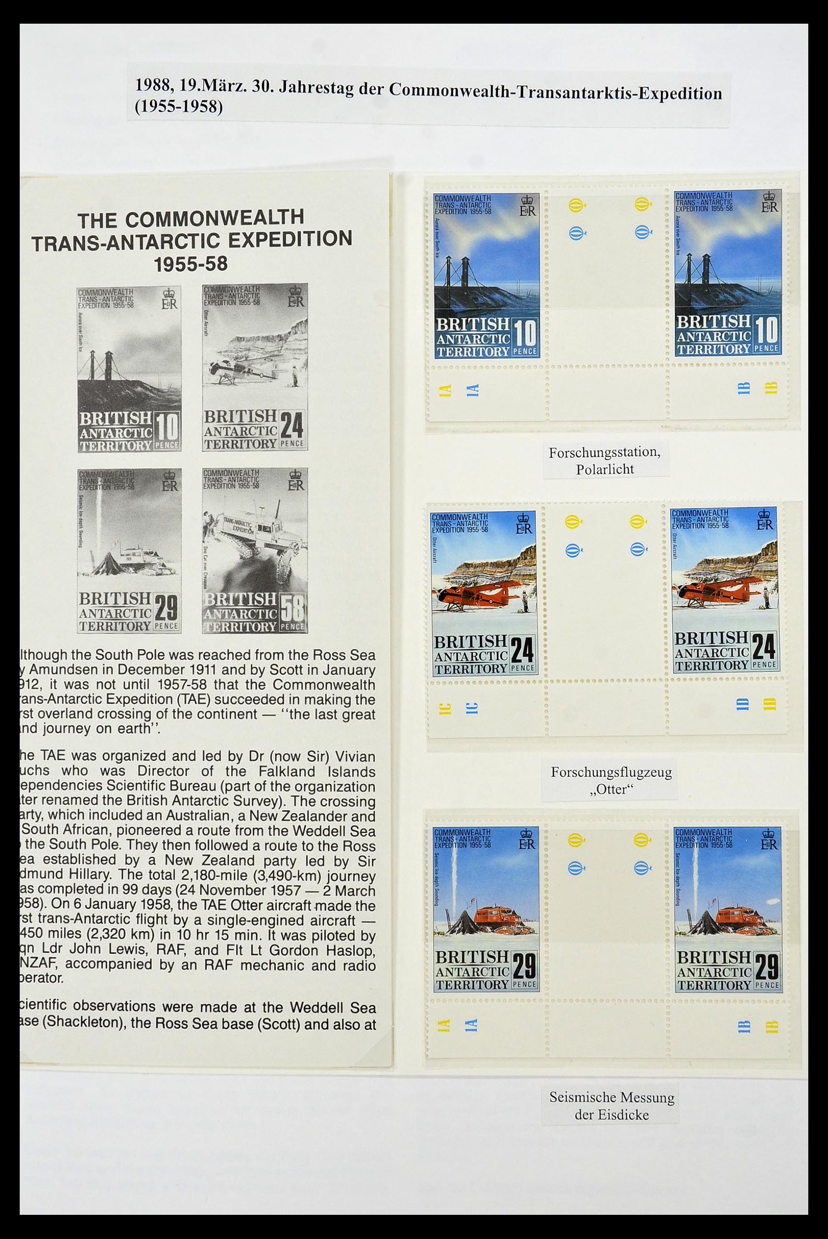 34105 087 - Stamp collection 34105 British Antarctica 1963-1993.