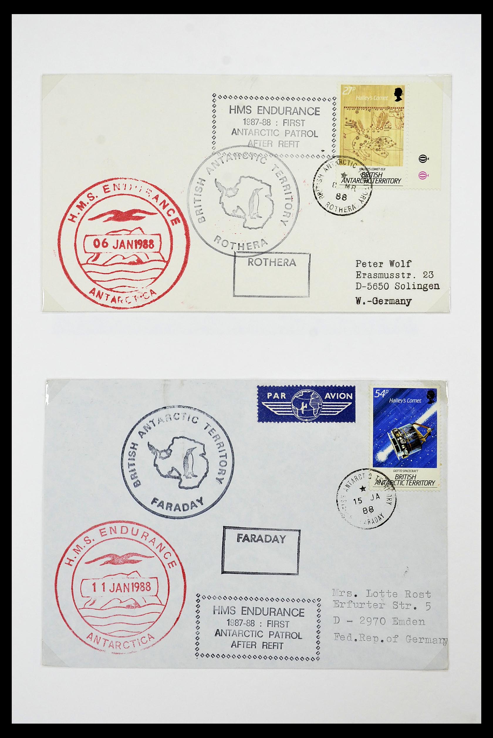 34105 091 - Stamp collection 34105 British Antarctica 1963-1993.