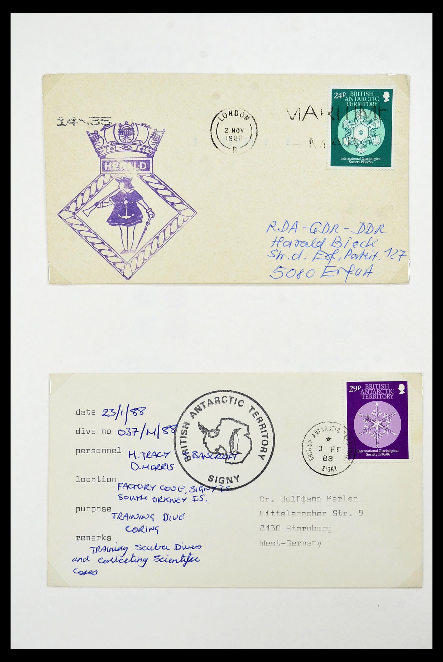 34105 093 - Stamp collection 34105 British Antarctica 1963-1993.