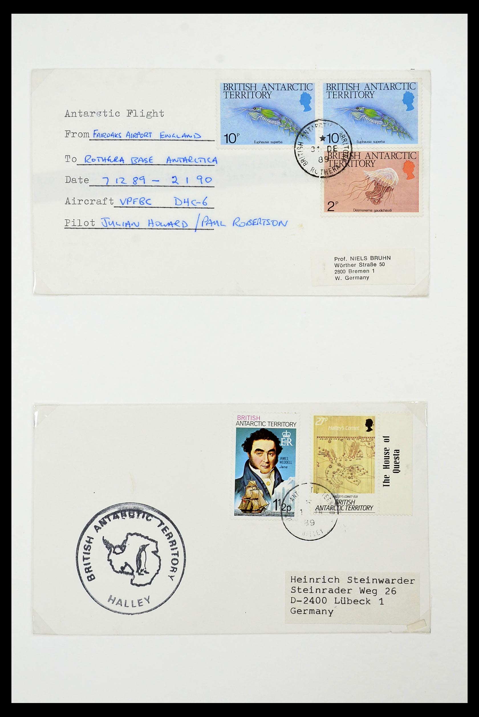 34105 095 - Stamp collection 34105 British Antarctica 1963-1993.