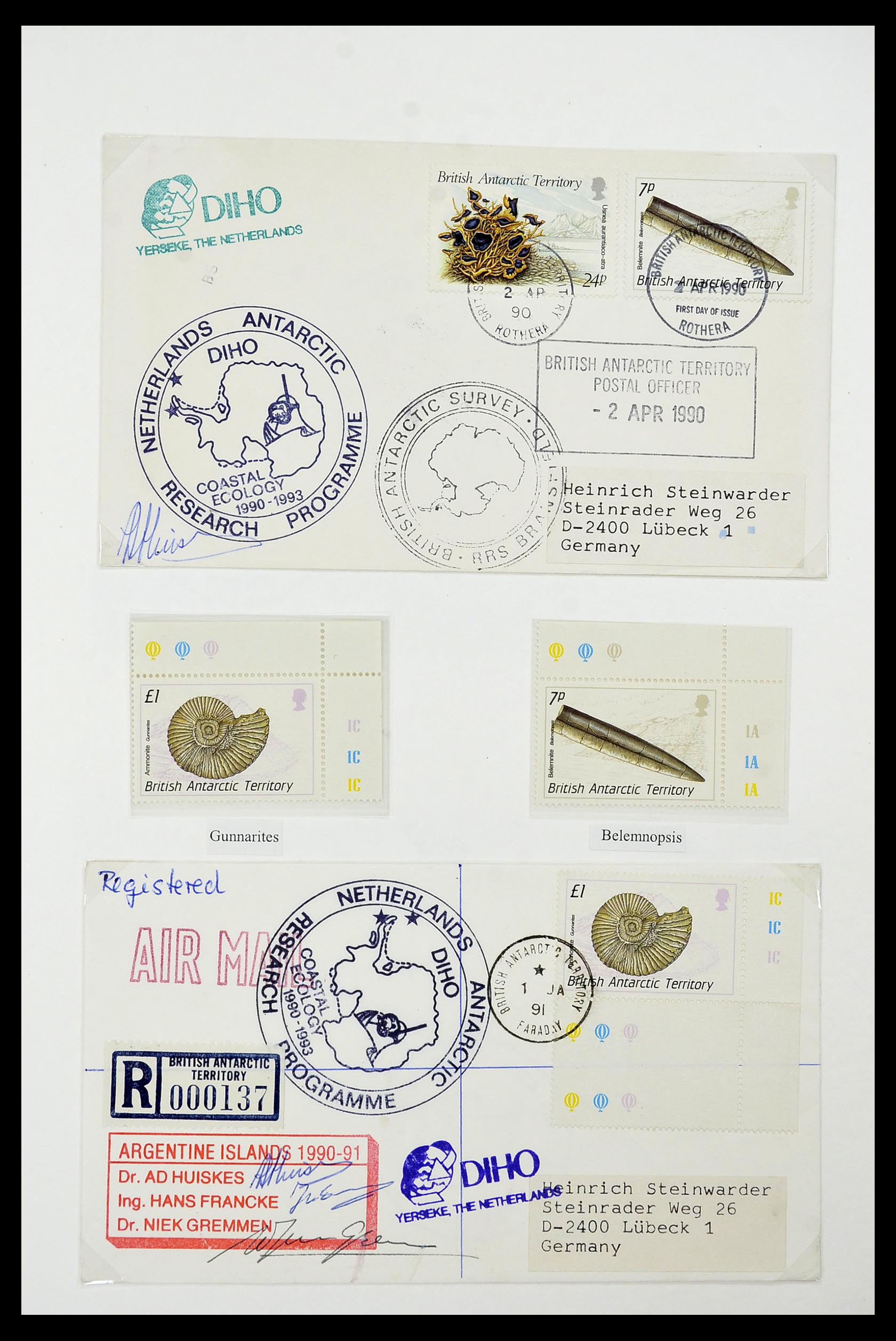 34105 107 - Stamp collection 34105 British Antarctica 1963-1993.