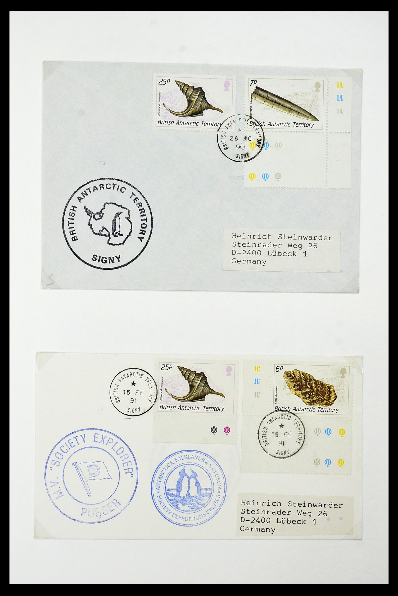 34105 108 - Stamp collection 34105 British Antarctica 1963-1993.
