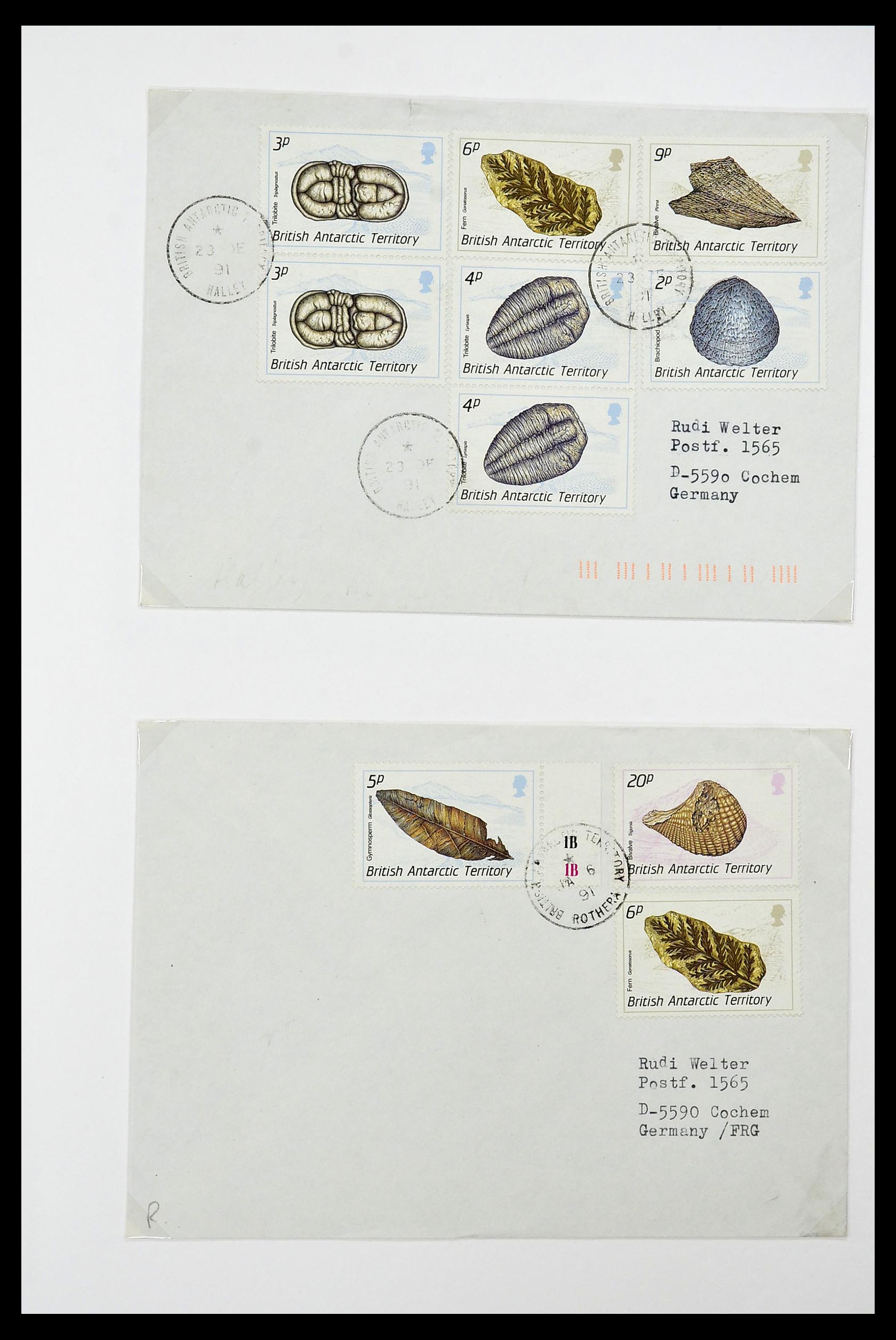 34105 109 - Stamp collection 34105 British Antarctica 1963-1993.