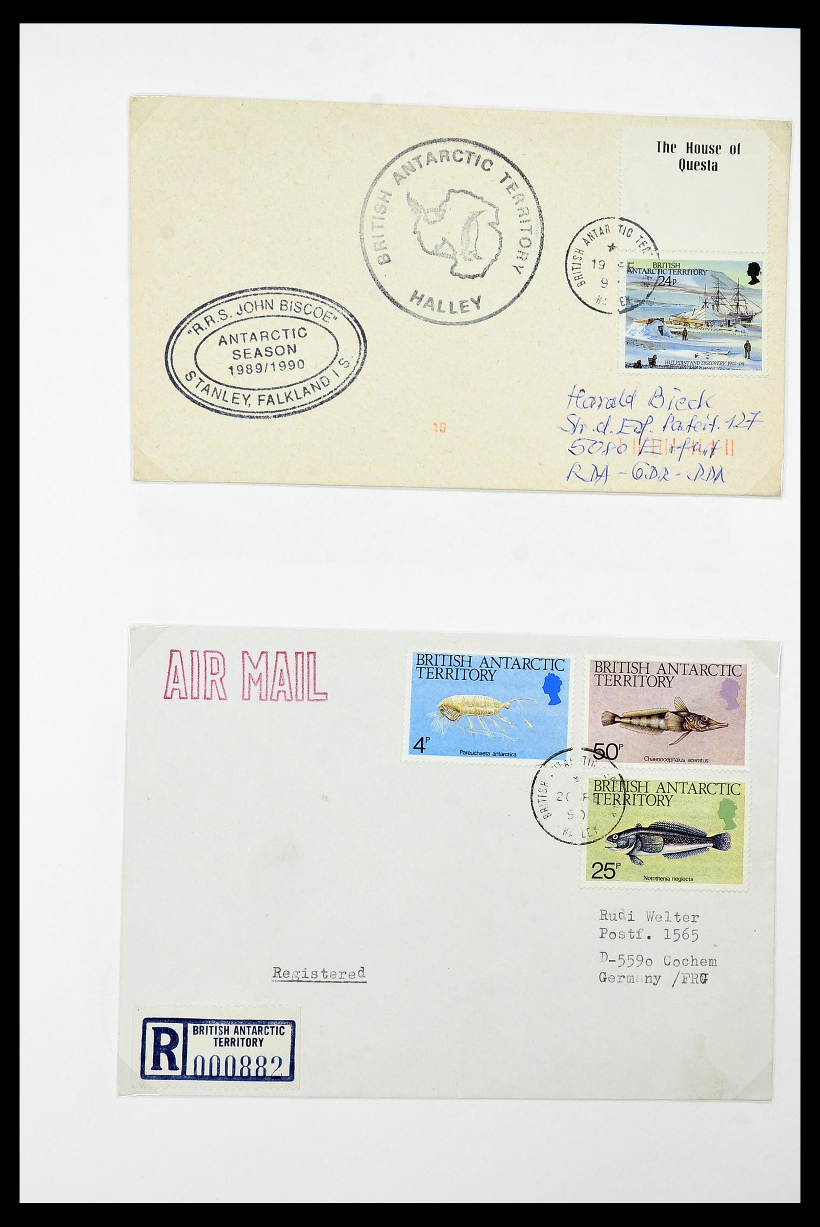 34105 112 - Stamp collection 34105 British Antarctica 1963-1993.