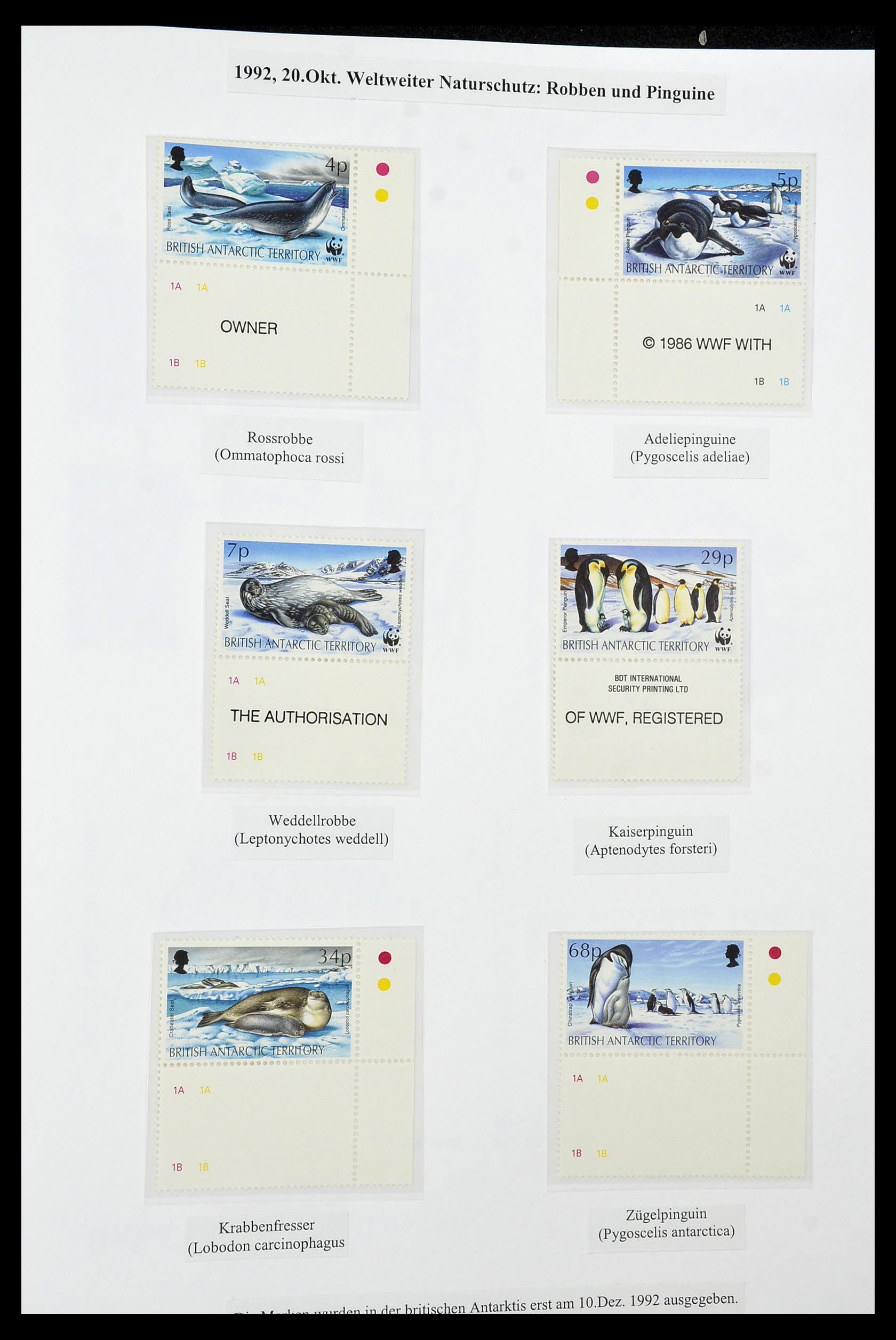 34105 127 - Stamp collection 34105 British Antarctica 1963-1993.