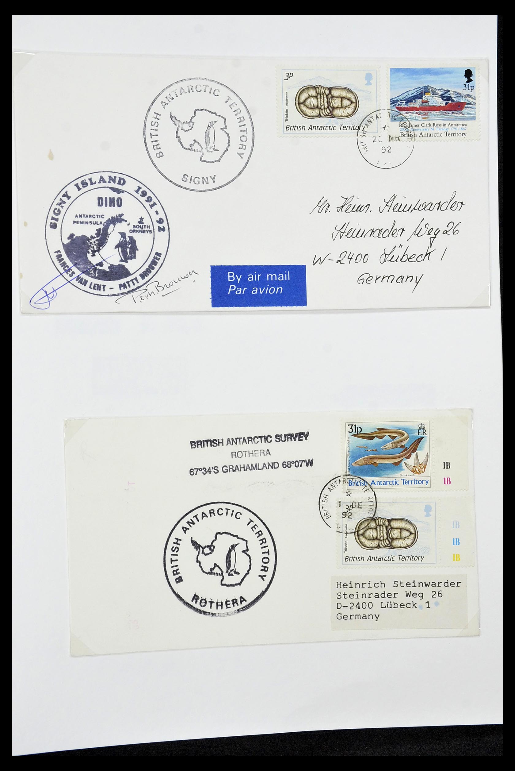 34105 136 - Stamp collection 34105 British Antarctica 1963-1993.