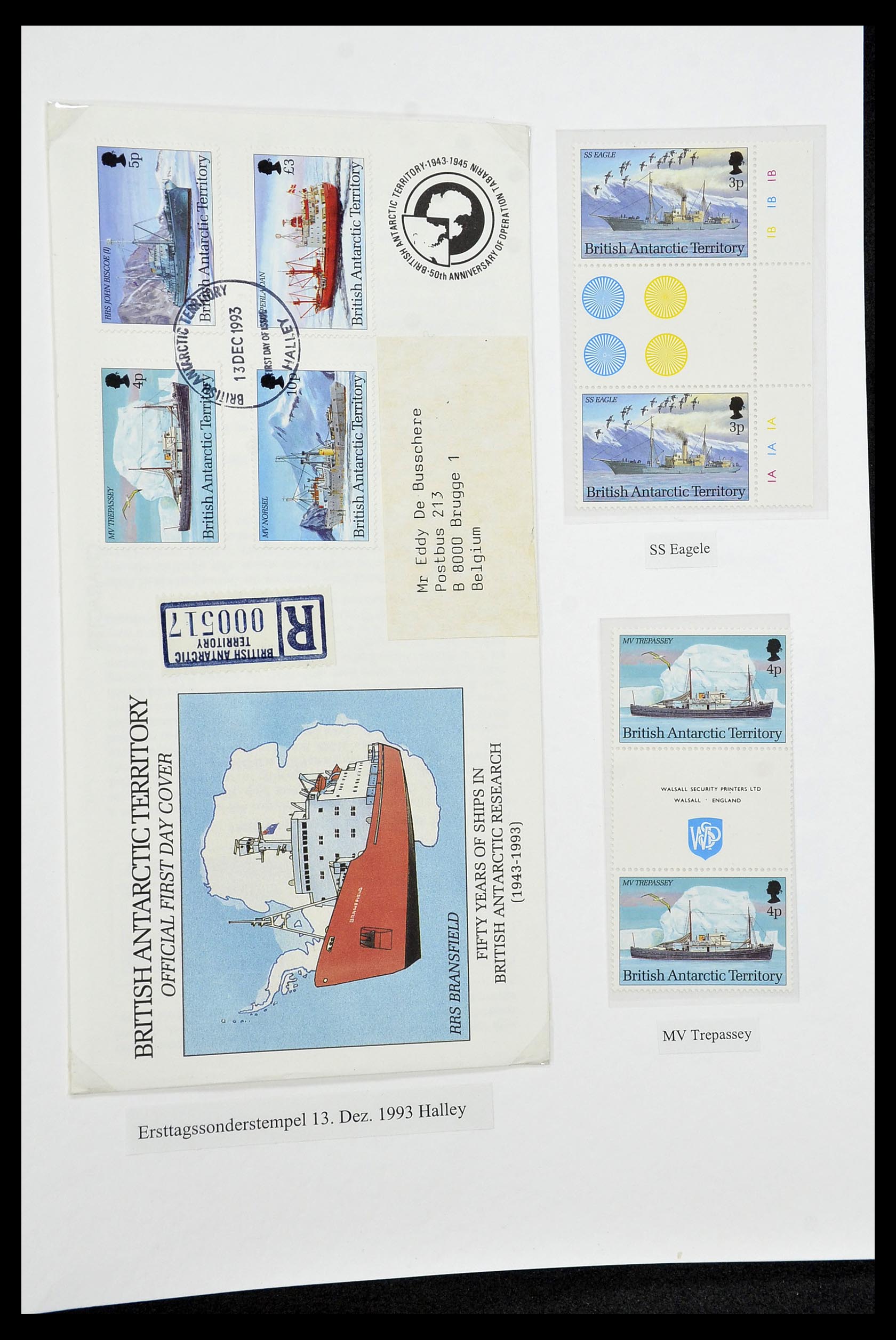 34105 138 - Stamp collection 34105 British Antarctica 1963-1993.