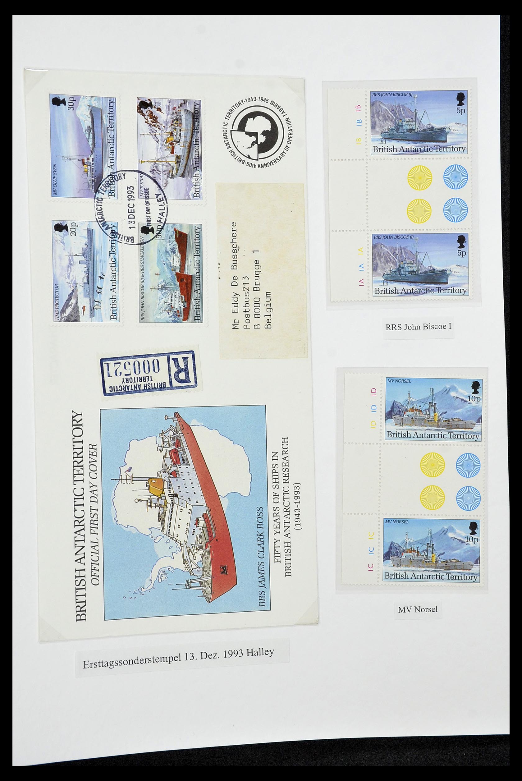 34105 139 - Stamp collection 34105 British Antarctica 1963-1993.