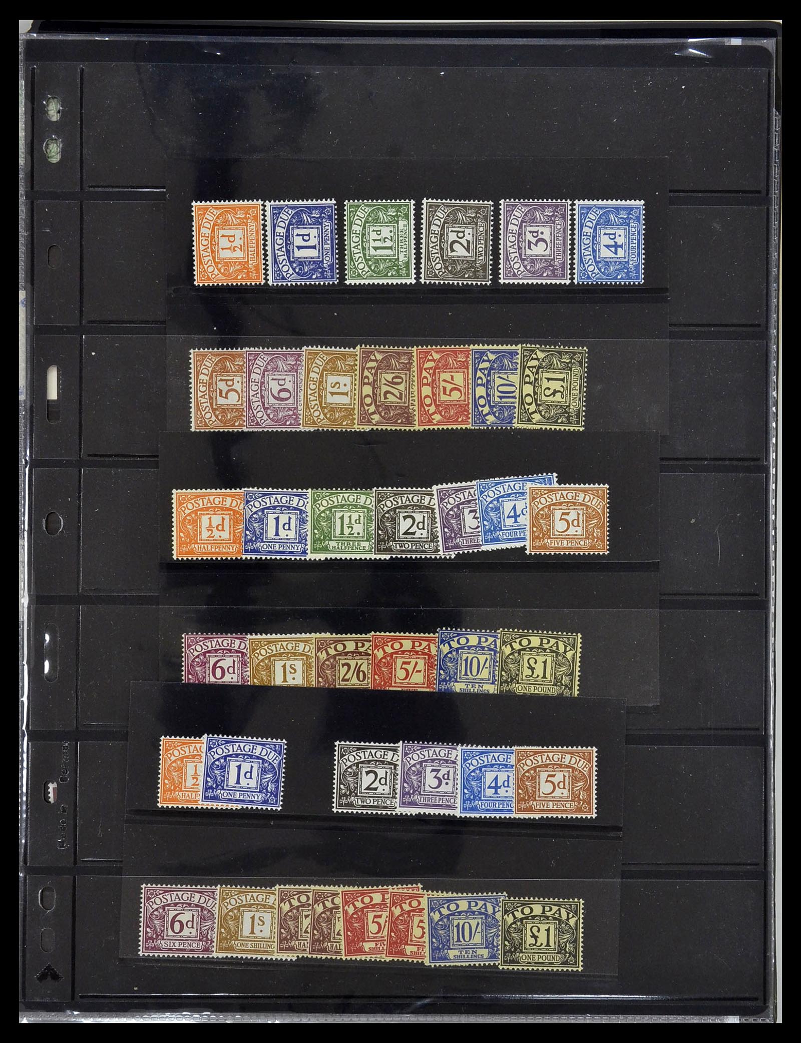 34106 001 - Postzegelverzameling 34106 Engeland port 1914-1994.