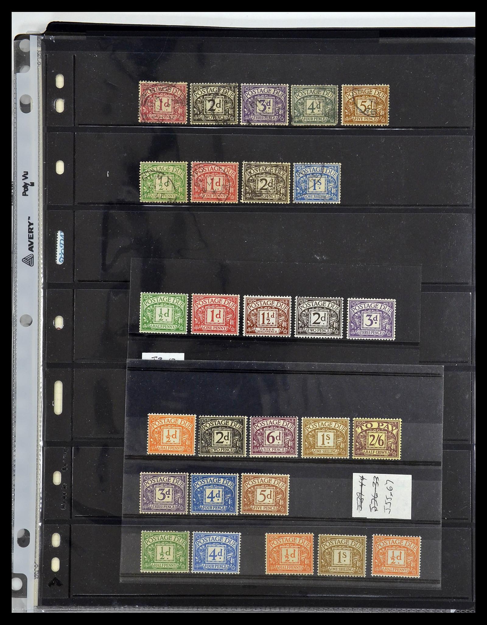 34106 005 - Postzegelverzameling 34106 Engeland port 1914-1994.