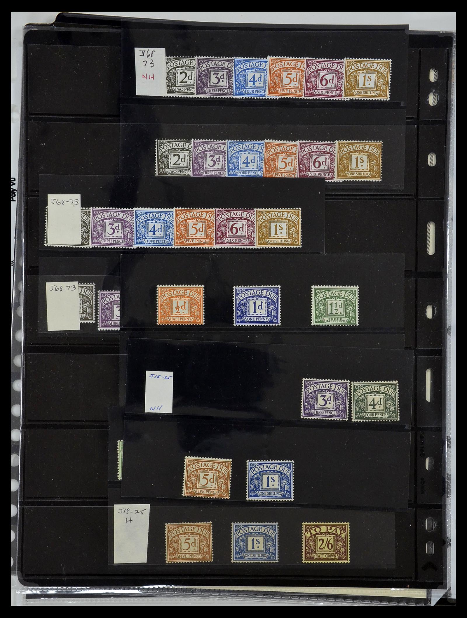34106 006 - Postzegelverzameling 34106 Engeland port 1914-1994.