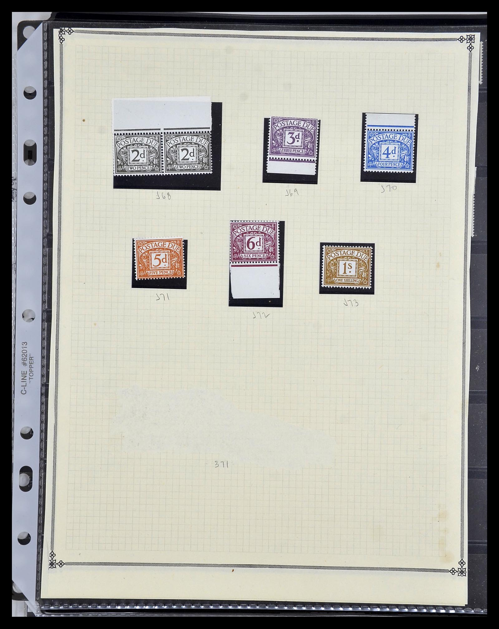 34106 008 - Postzegelverzameling 34106 Engeland port 1914-1994.