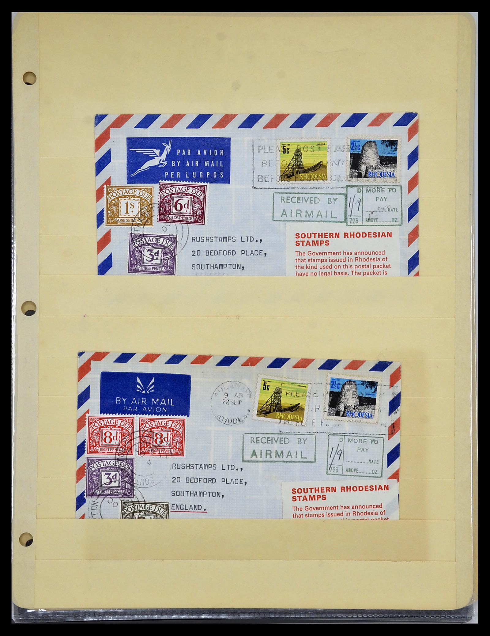 34106 011 - Postzegelverzameling 34106 Engeland port 1914-1994.