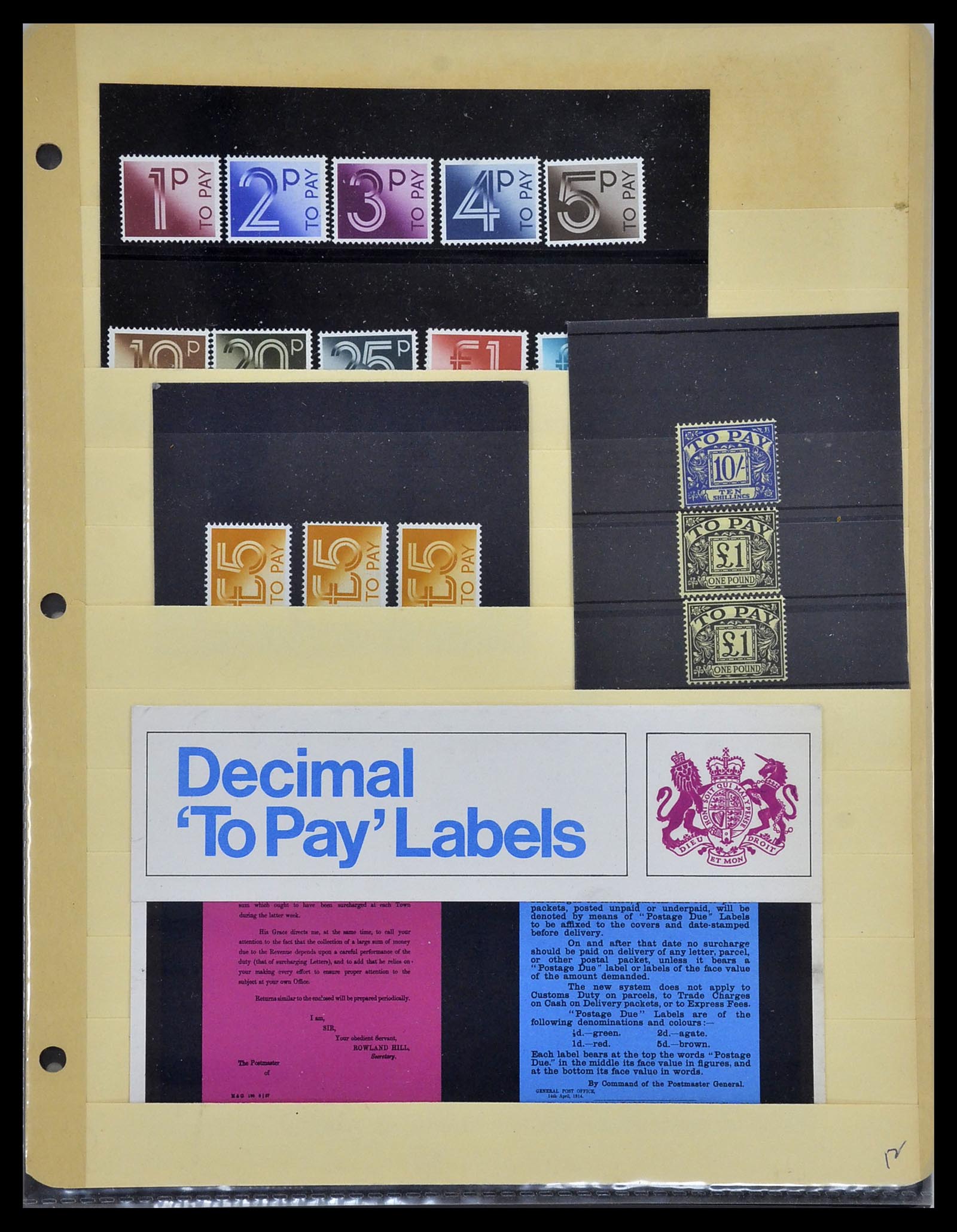 34106 012 - Postzegelverzameling 34106 Engeland port 1914-1994.
