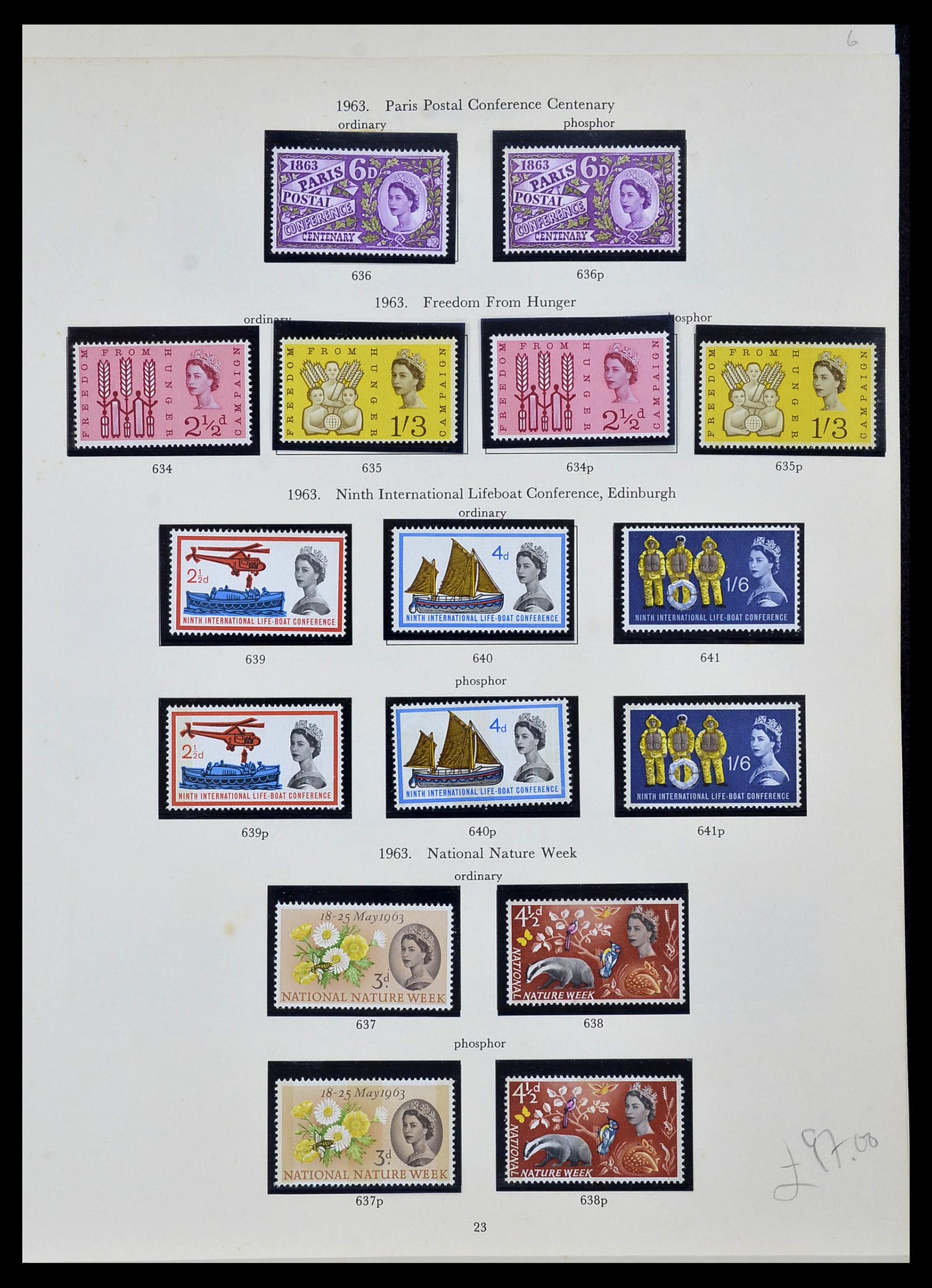 34107 001 - Postzegelverzameling 34107 Engeland 1960-1984.