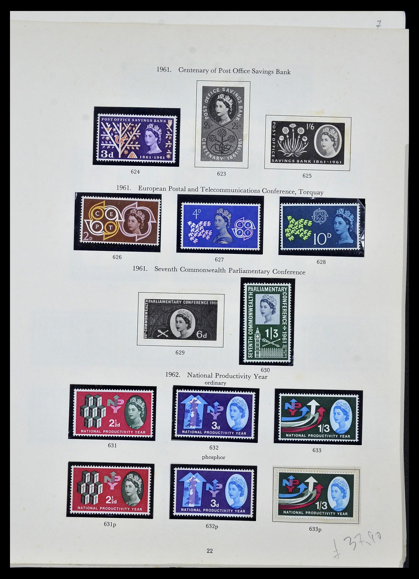 34107 004 - Postzegelverzameling 34107 Engeland 1960-1984.