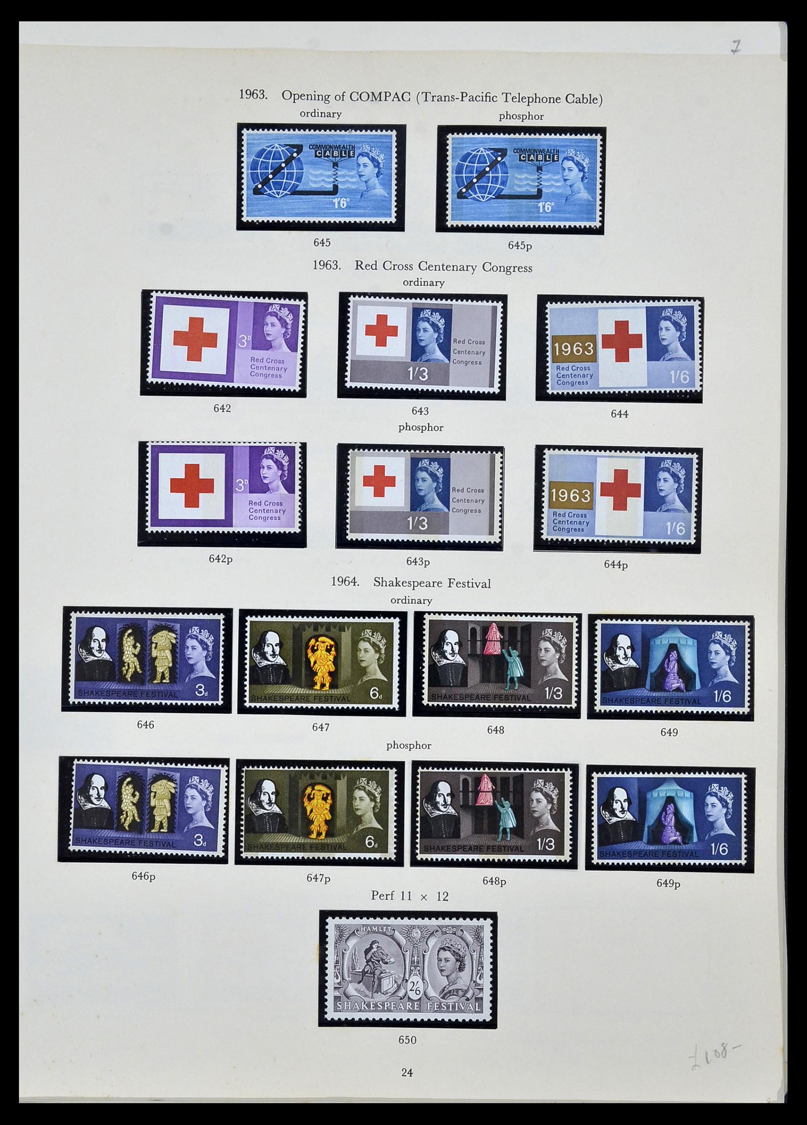 34107 005 - Postzegelverzameling 34107 Engeland 1960-1984.