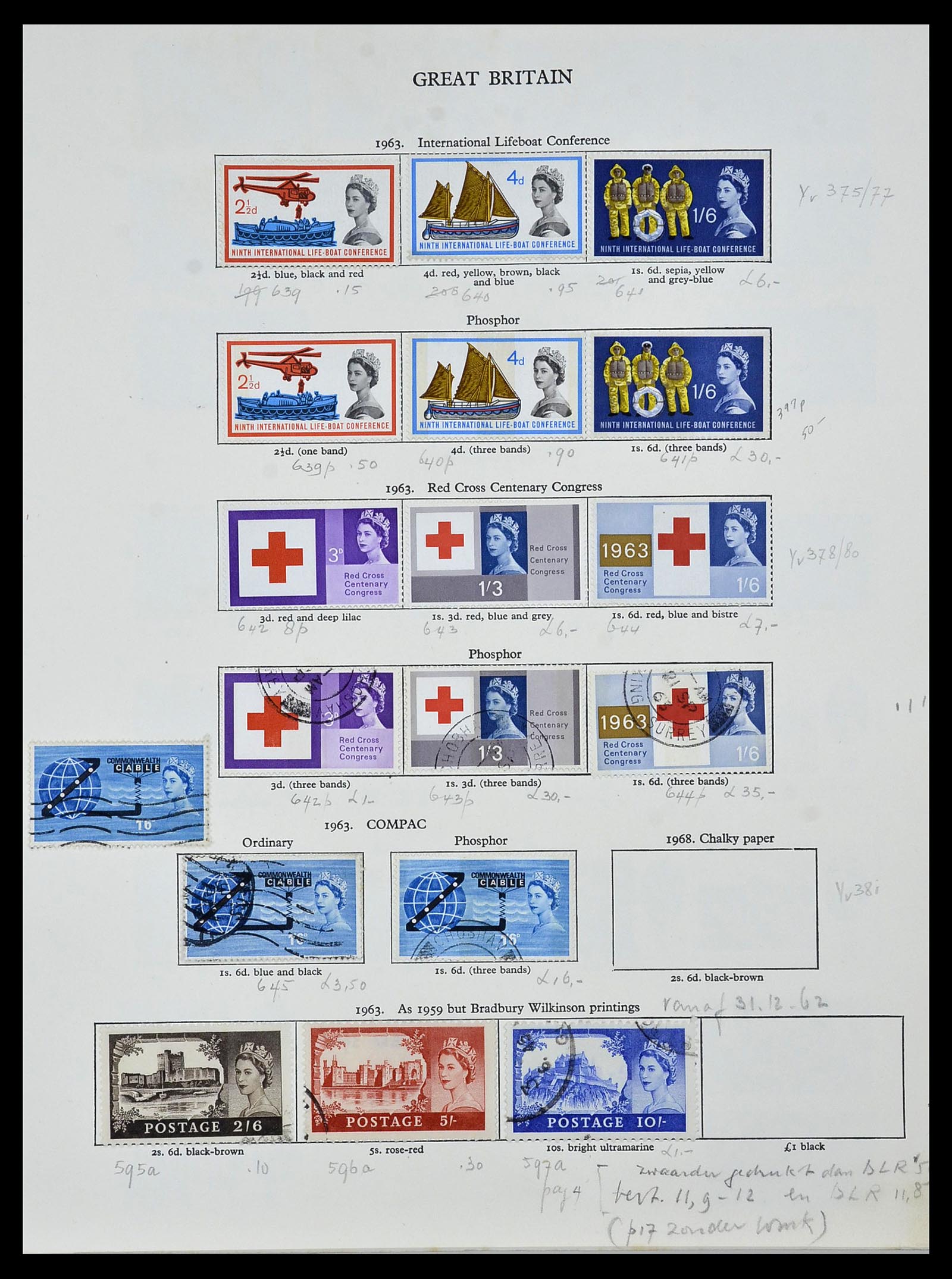 34107 006 - Postzegelverzameling 34107 Engeland 1960-1984.