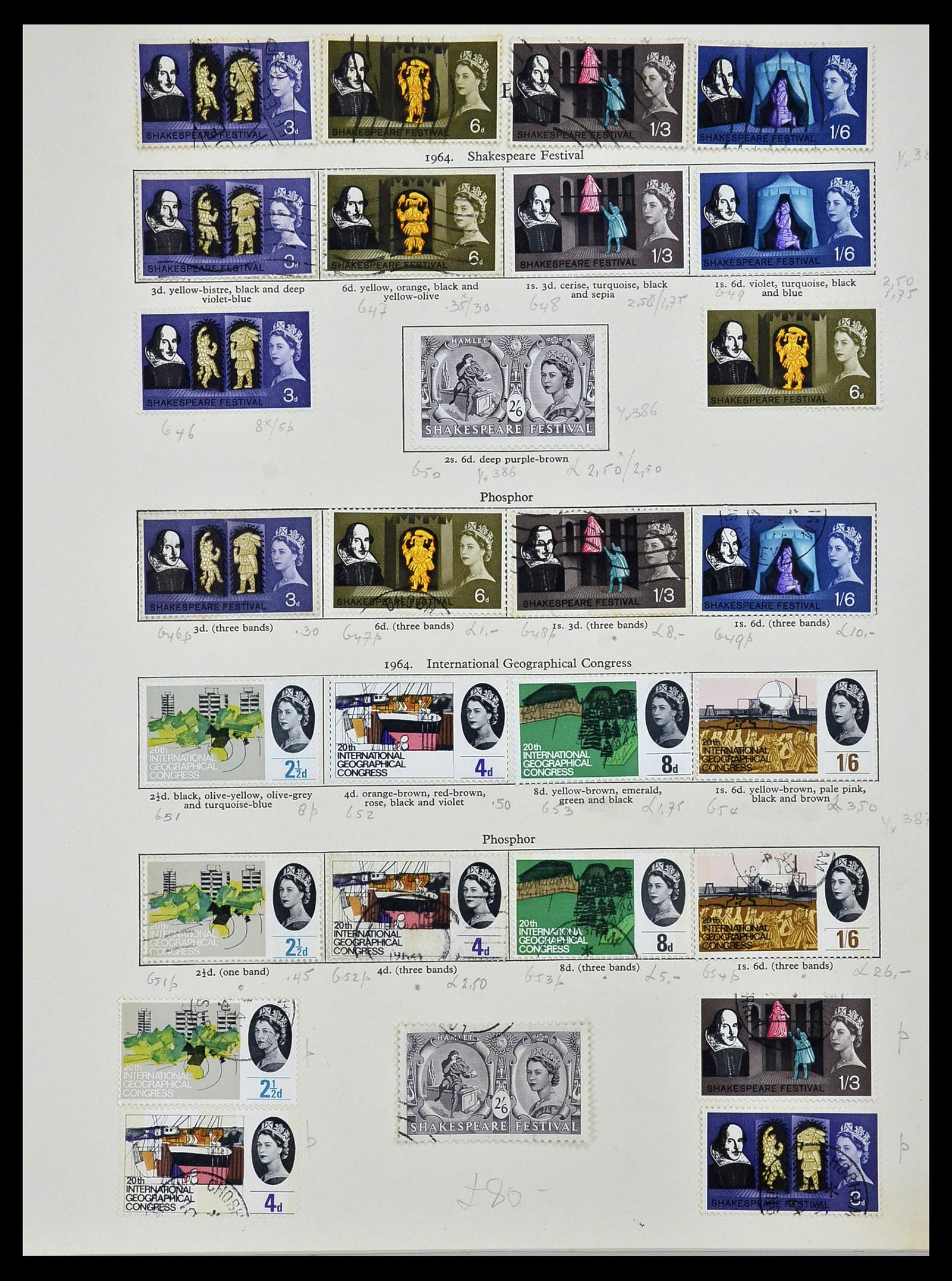 34107 007 - Postzegelverzameling 34107 Engeland 1960-1984.