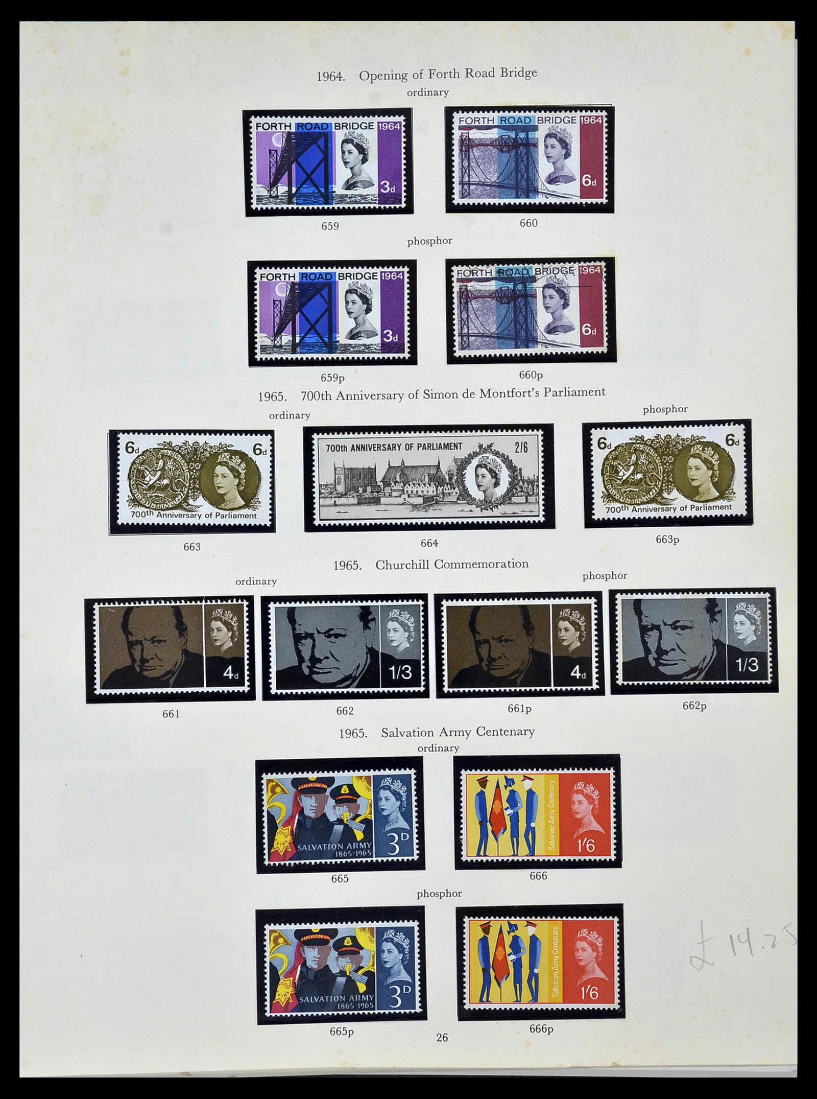 34107 009 - Postzegelverzameling 34107 Engeland 1960-1984.