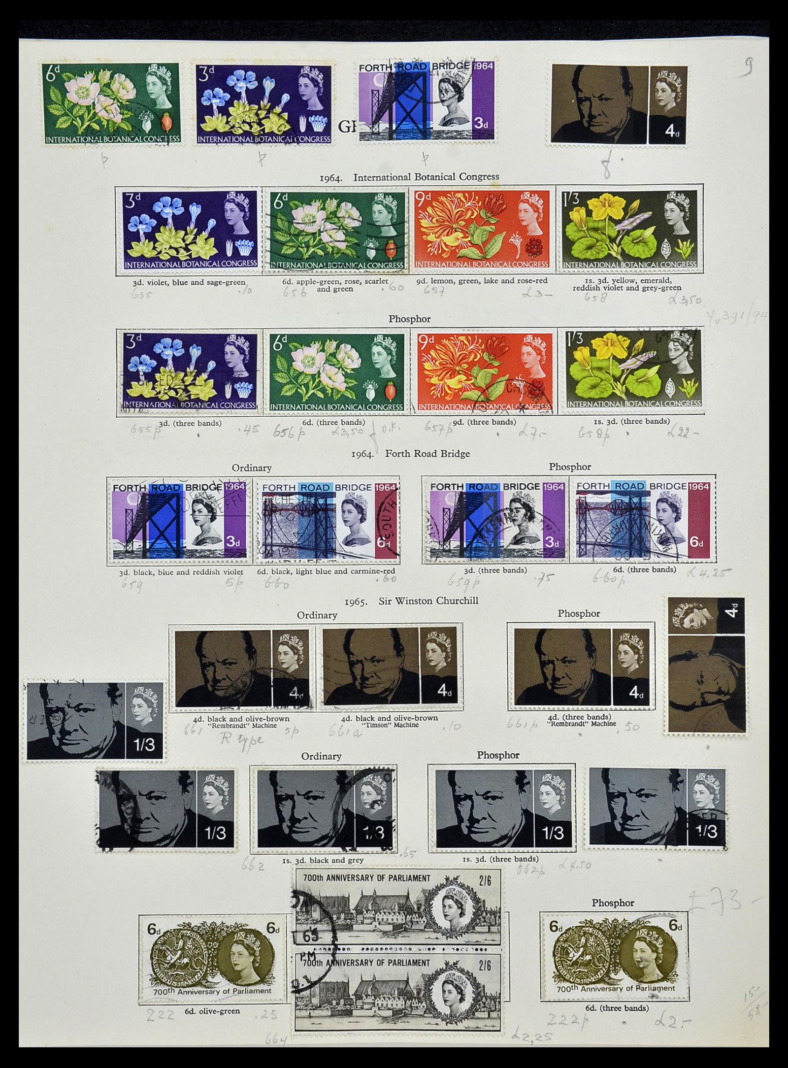 34107 011 - Postzegelverzameling 34107 Engeland 1960-1984.