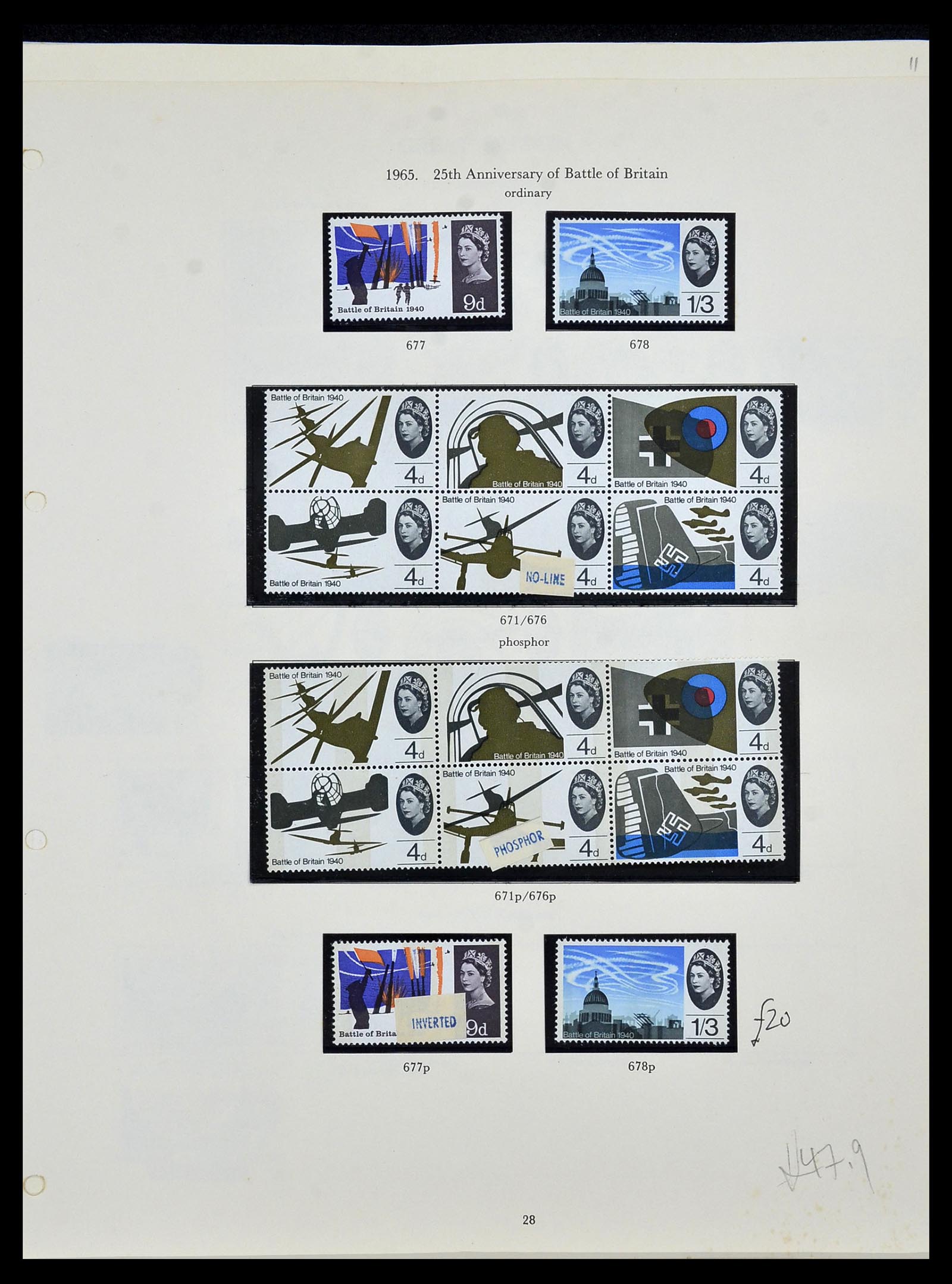 34107 014 - Postzegelverzameling 34107 Engeland 1960-1984.