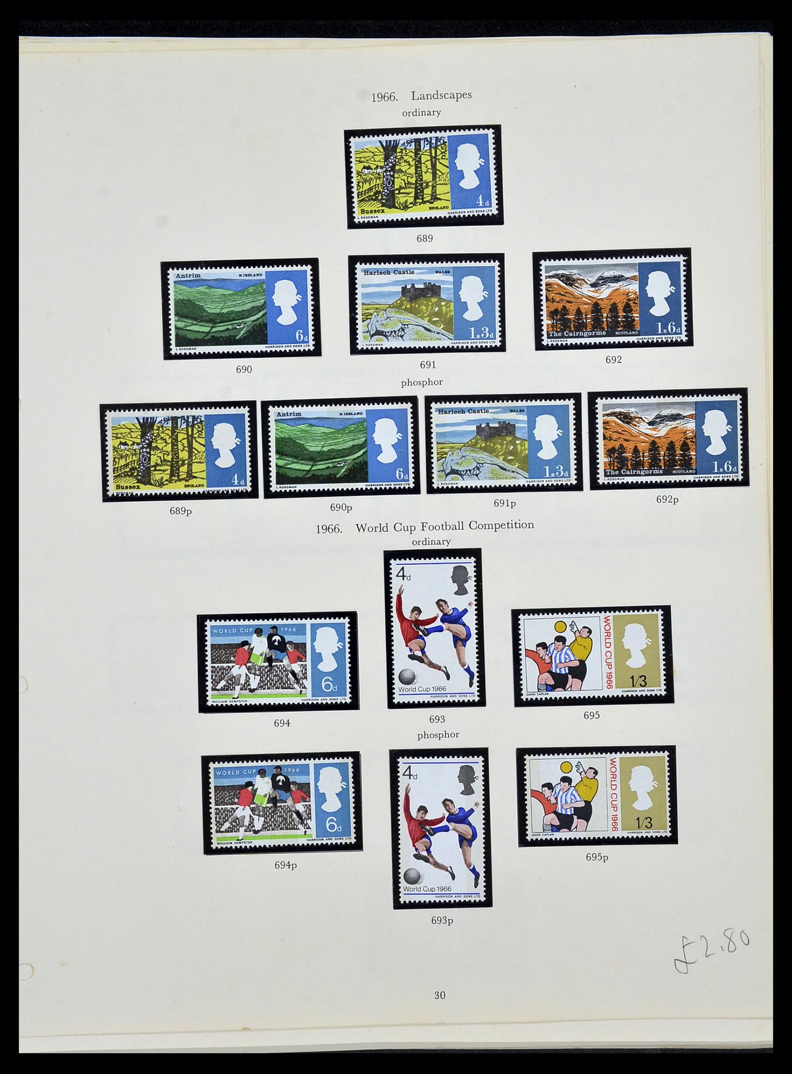 34107 017 - Postzegelverzameling 34107 Engeland 1960-1984.