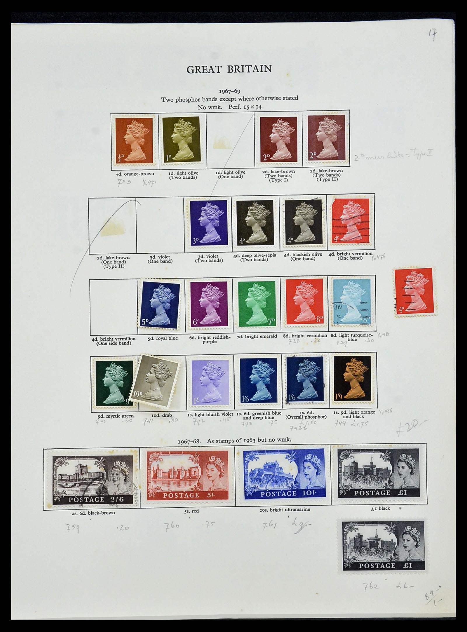 34107 024 - Postzegelverzameling 34107 Engeland 1960-1984.
